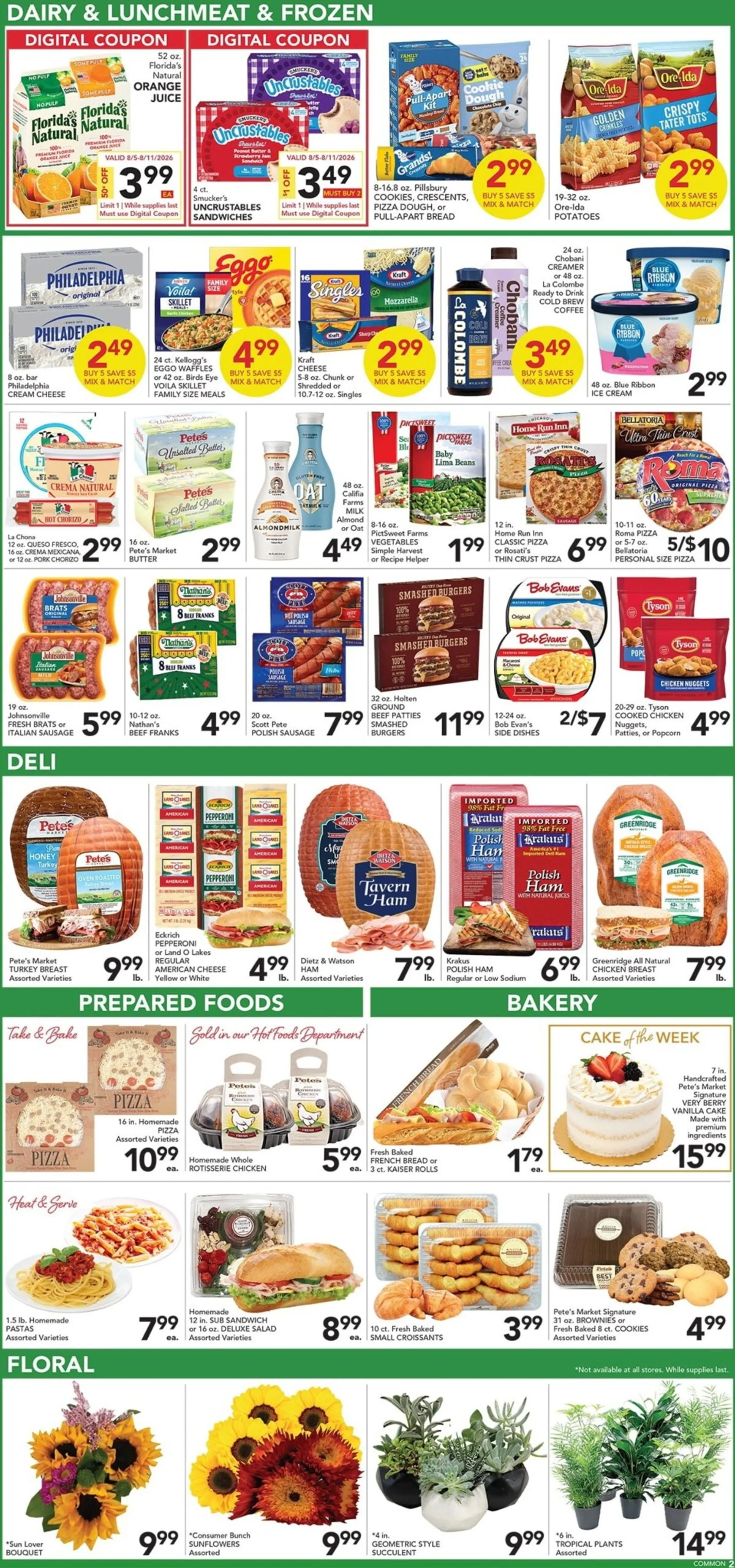 Weekly ad Current Pete's Fresh Market - Orland Park leaflet valid from Wednesday 08/05/2026 to Tuesday 08/11/2026 from August 5 to August 11 2026 - Page 2