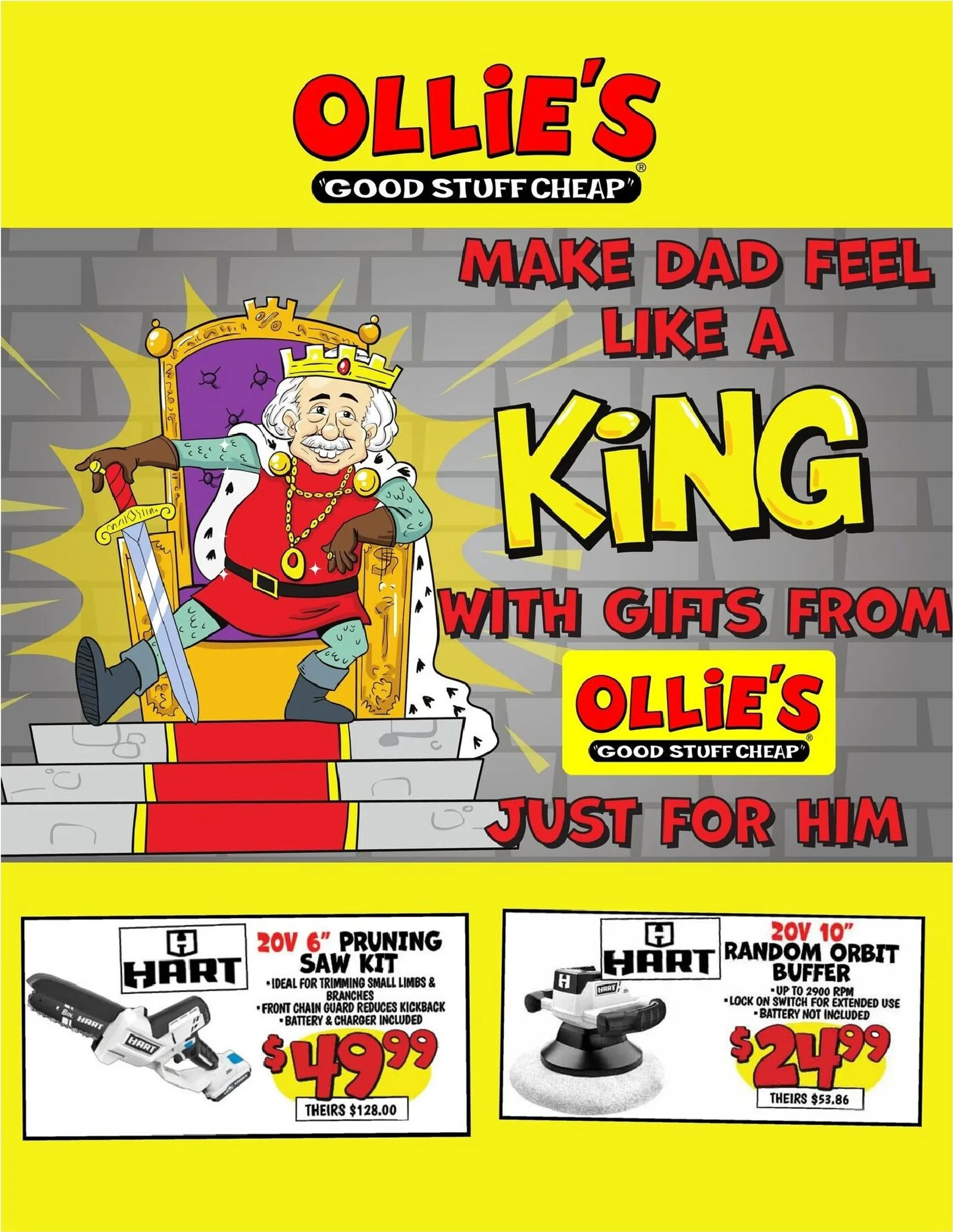 Ollie's - Make Dad Feel Like a King