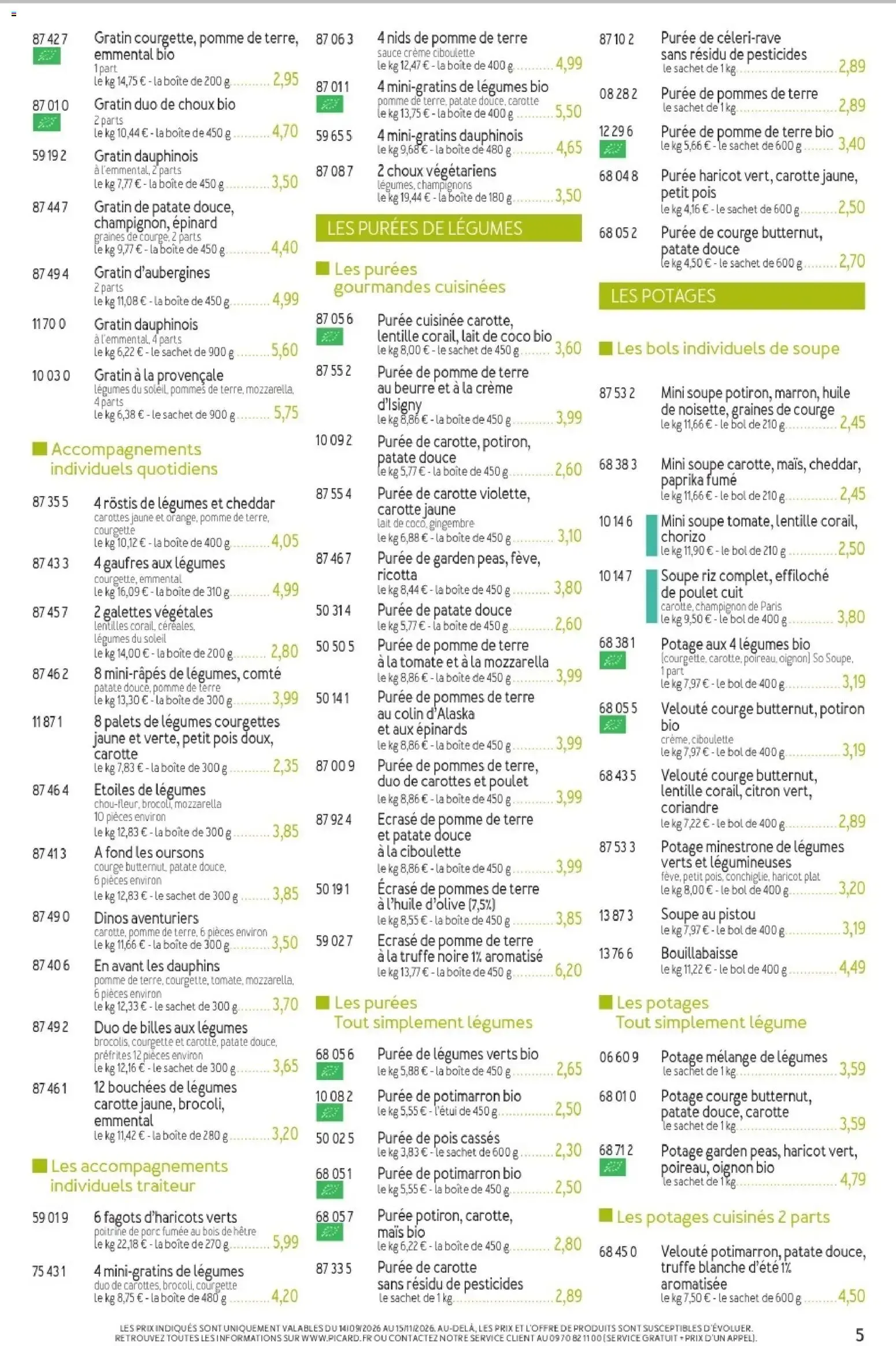 Picard - Catalogue Trimestriel à partir du 14/09/2026 - promo en ligne du 14 septembre au 15 novembre 2026 - Catalogue page 5