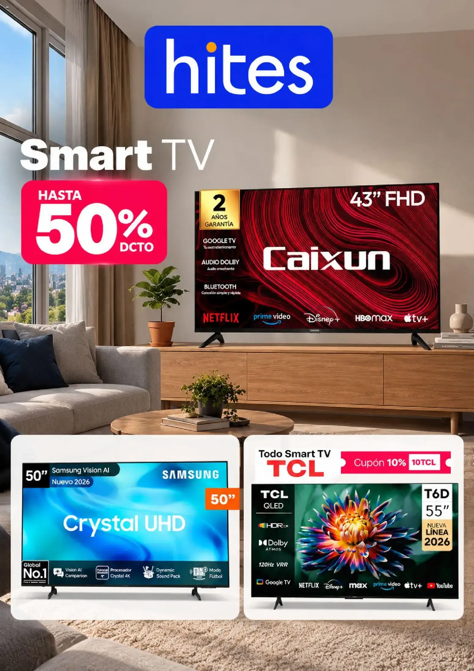 Catálogo de Hites Smart TV 28 de septiembre al 7 de octubre 2026 - Página 1