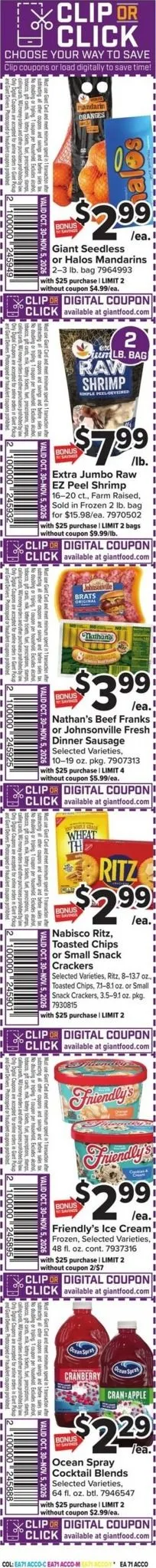 Weekly ad Current Giant leaflet valid from Friday 10/30/2026 to Thursday 11/05/2026 from October 30 to November 5 2026 - Page 2