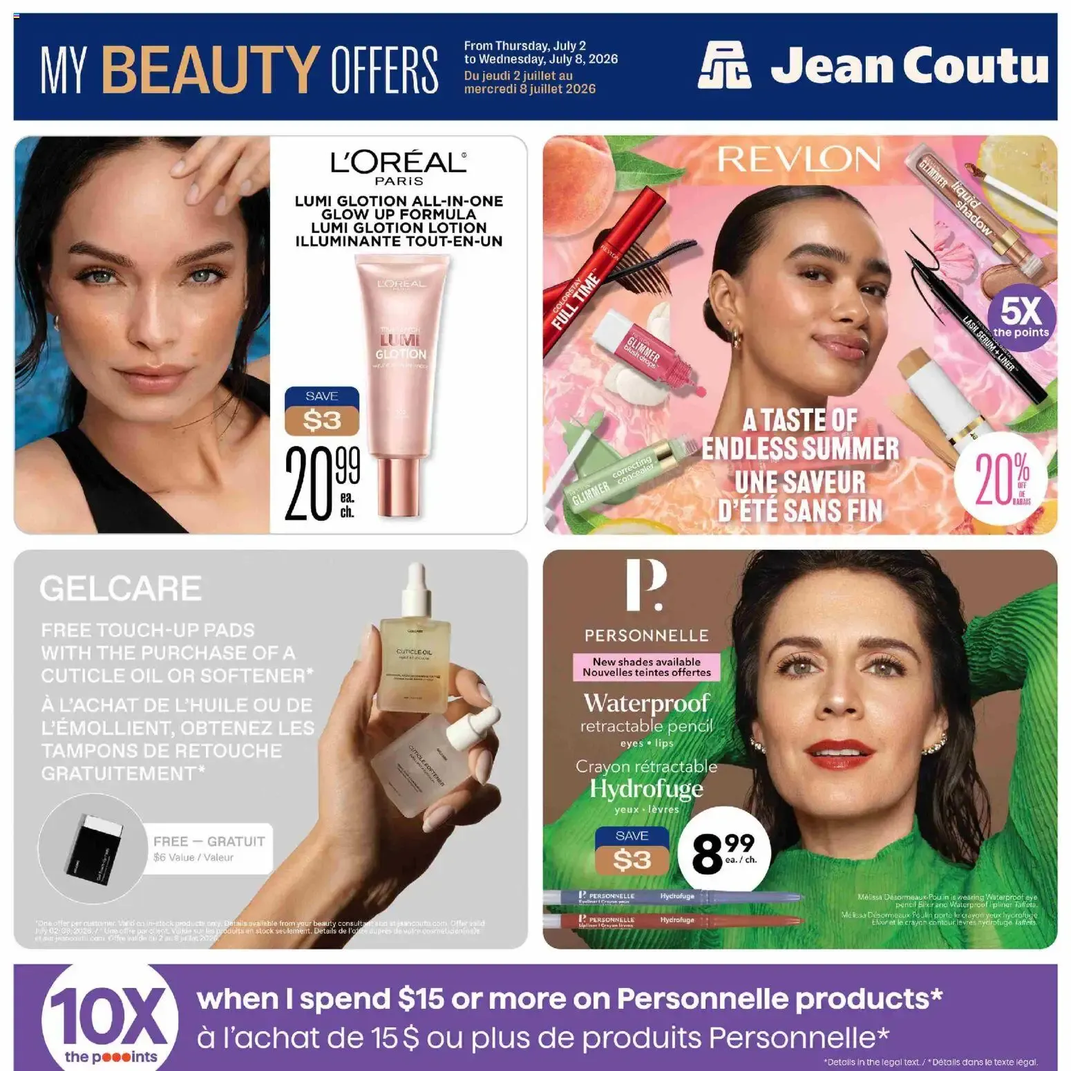 Jean Coutu - My Beauty Offers from Jul 2, 2026 > weekly specials & deals from July 2 to July 8 2026 - flyer page 1