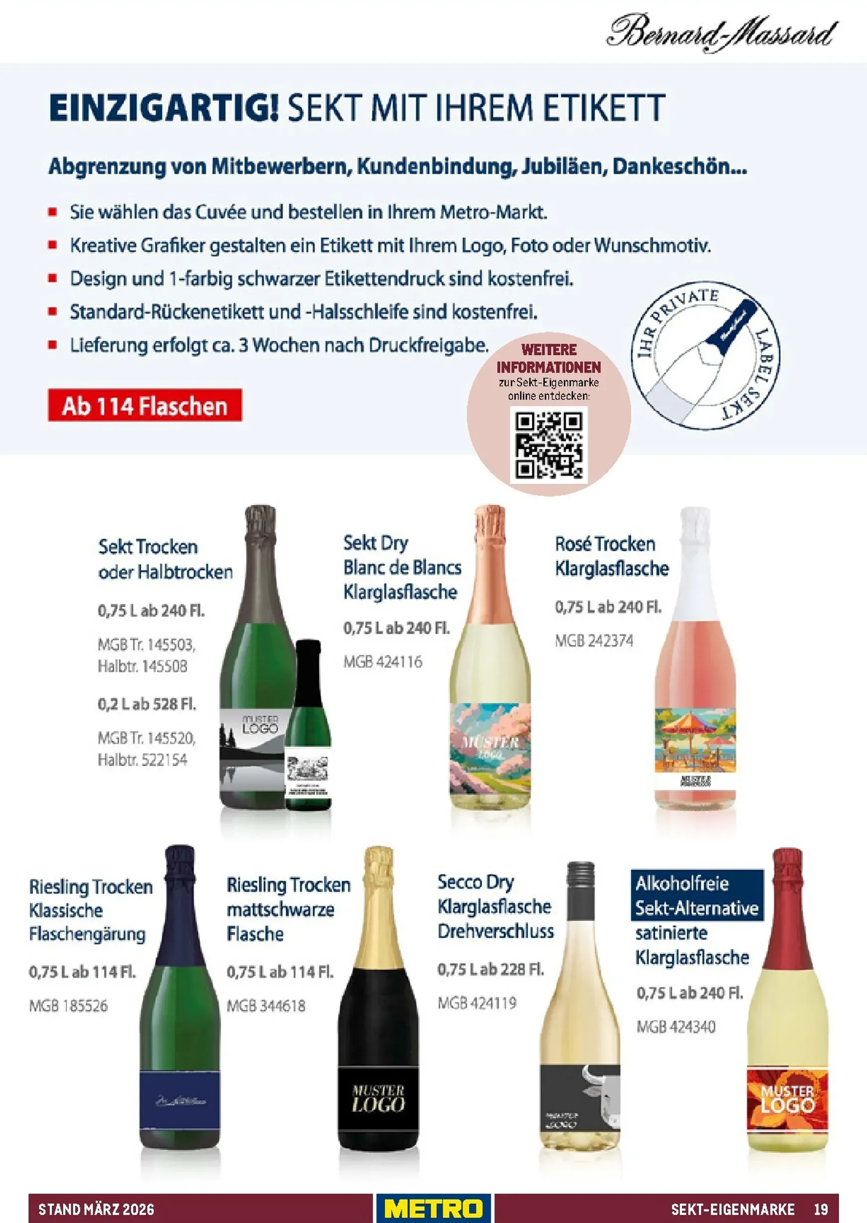 Sortimentskatalog Hauswein: Für jeden Anlass der passende Tropfen von 1. März bis 31. Dezember 2026 - Prospekt seite 19