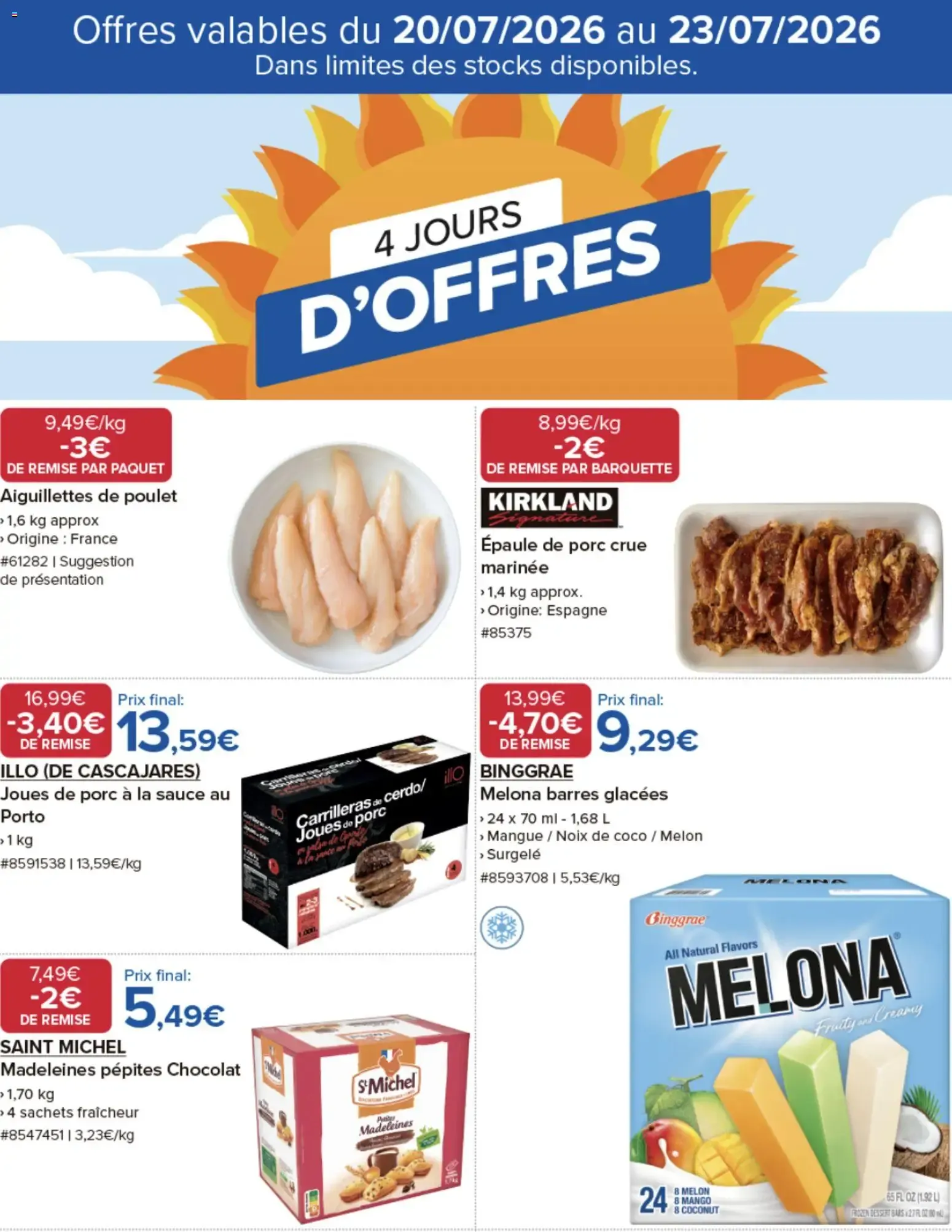 Costco 4 jours d'offres à partir du 20/07/2026 - promo en ligne