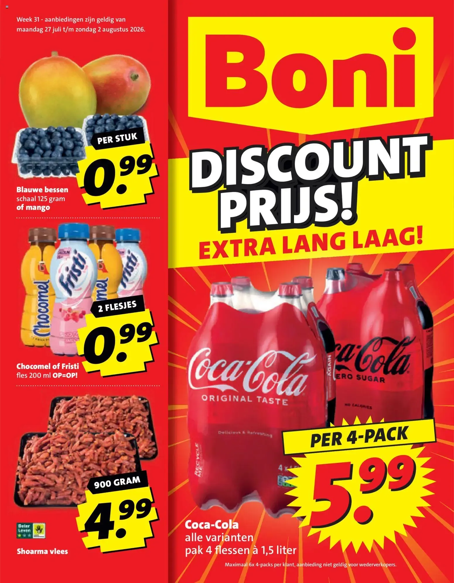 Boni folder vanaf 27-07-2026 || NIEUWE van 27 juli tot 2 augustus 2026 - Folder pagina 1