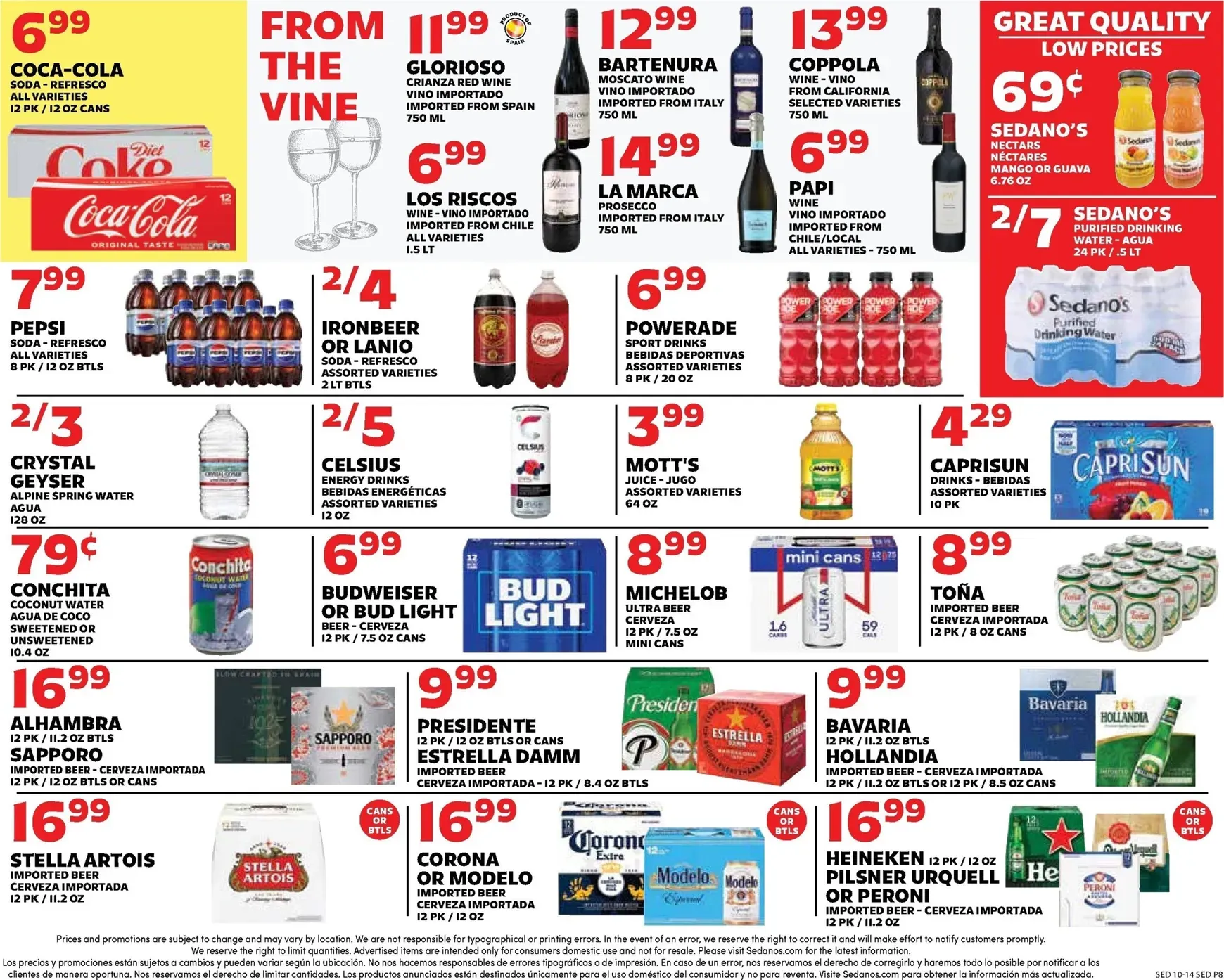 Weekly ad Sedano's Weekly Specials from October 14 to October 20 2026 - Page 8