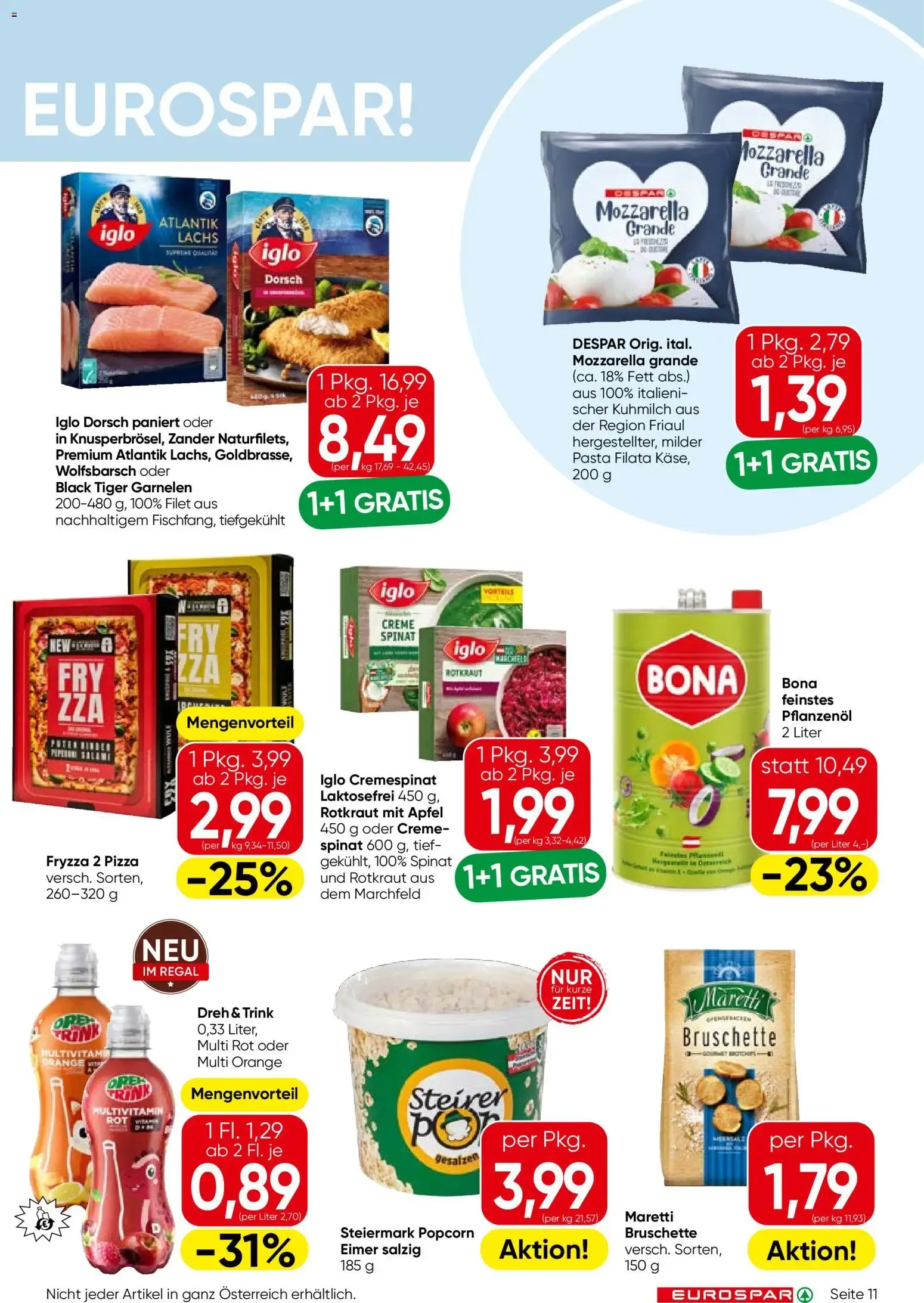 Eurospar Flugblatt von 10.09.2026 - Aktuelle Angebote von 10. September bis 23. September 2026 - Flugblätt seite  11