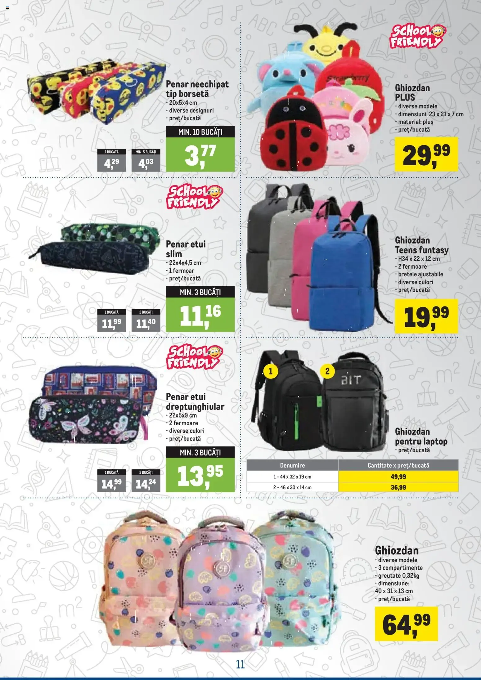 Catalog Ofertas de material escolar para la temporada de vuelta al cole de la 5 august până la 20 septembrie 2026 - Revista Pagina 11