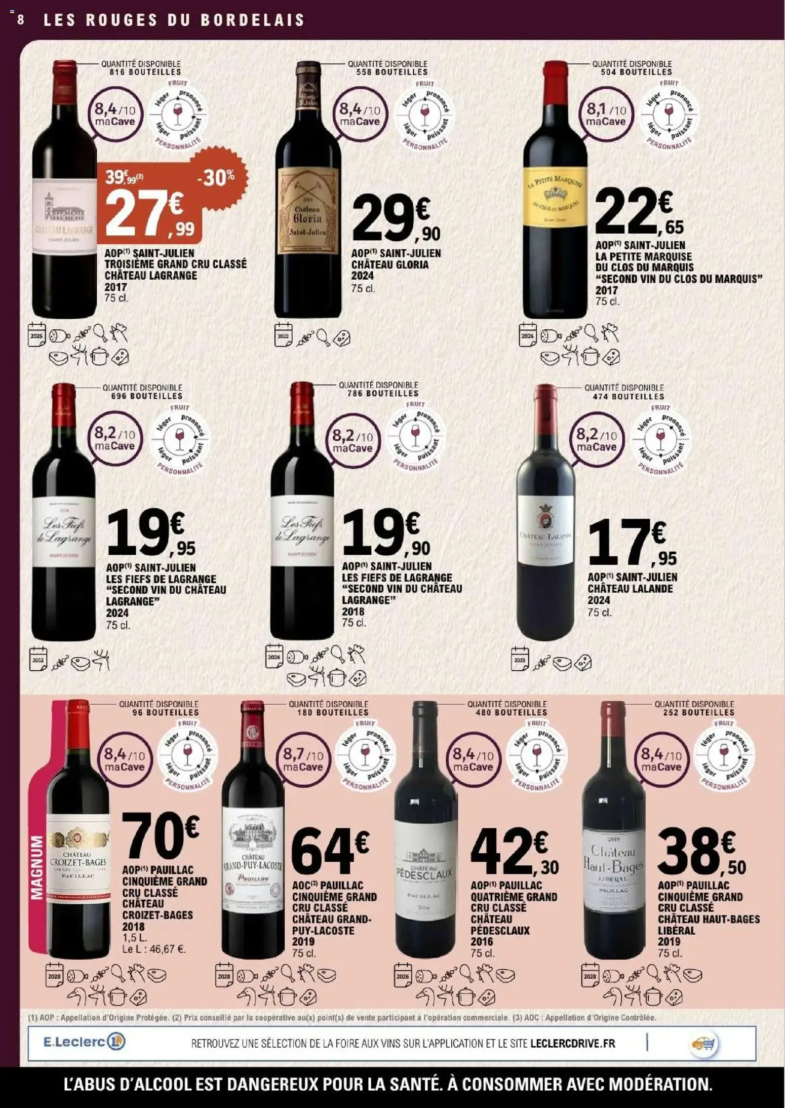 E.Leclerc La Foire aux Vins 2026 du 29 septembre au 10 octobre 2026 - Catalogue page 8