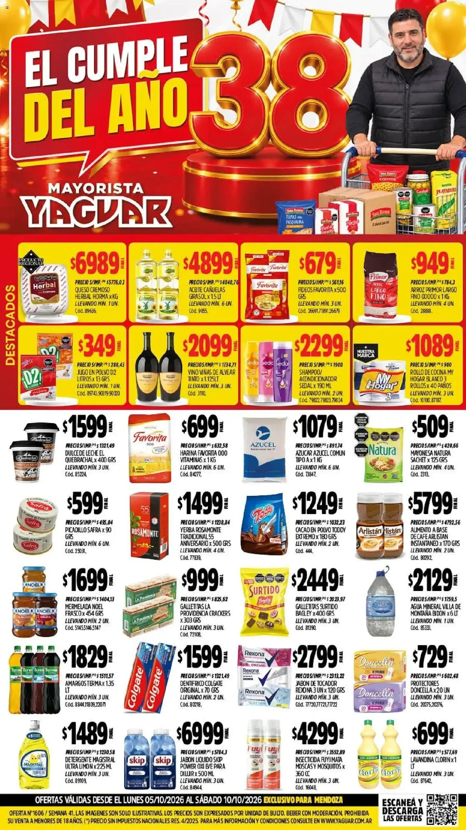 Ofertas de Yaguar - Oferta Semanal Mendoza del 05/10/2026 - 10/10/2026 5 de octubre al 10 de octubre 2026 - Página 1 del catálogo