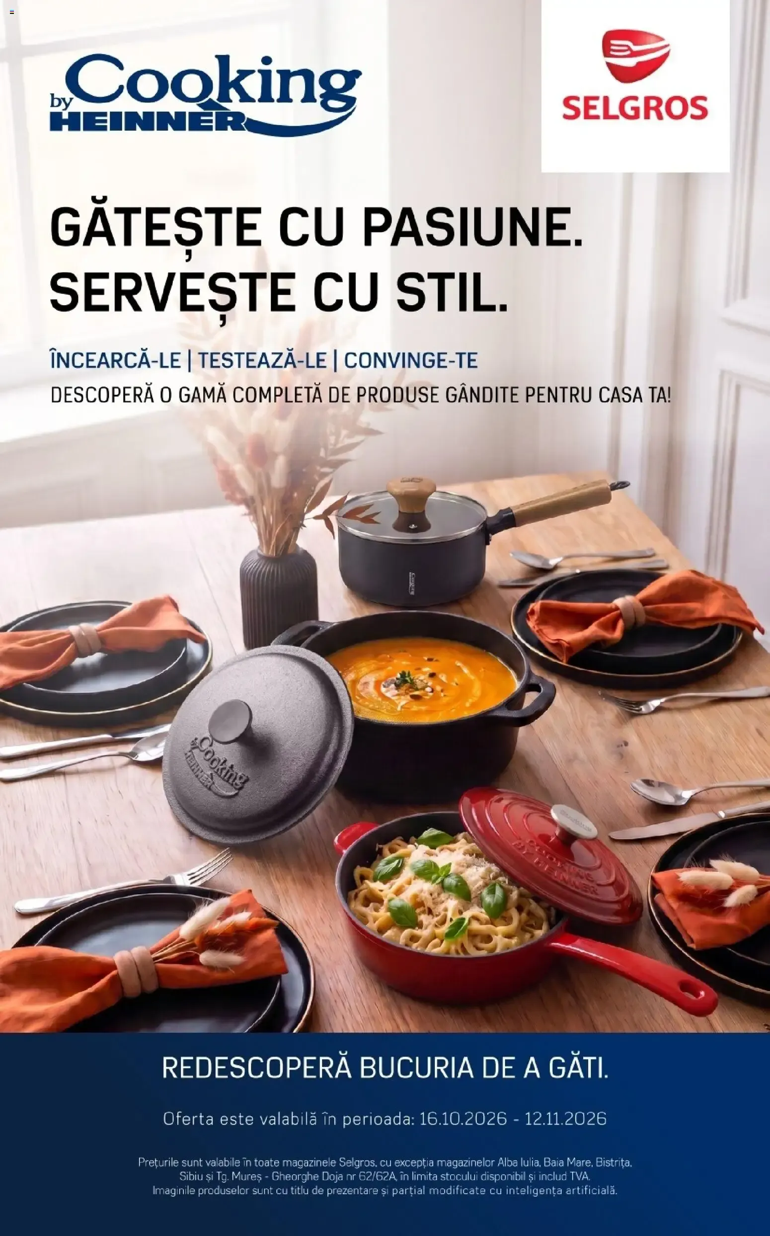 Catalog Selgros Catalog Heinner 16.10.2026 - Oferta online de la 16 octombrie până la 12 noiembrie 2026 - Revista Pagina 1