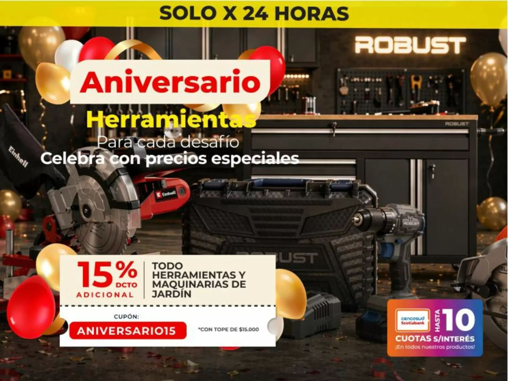 Catálogo de Aniversario Herramientas y Maquinarias de Jardín Robust 8 de julio al 23 de julio 2026 - Página 1