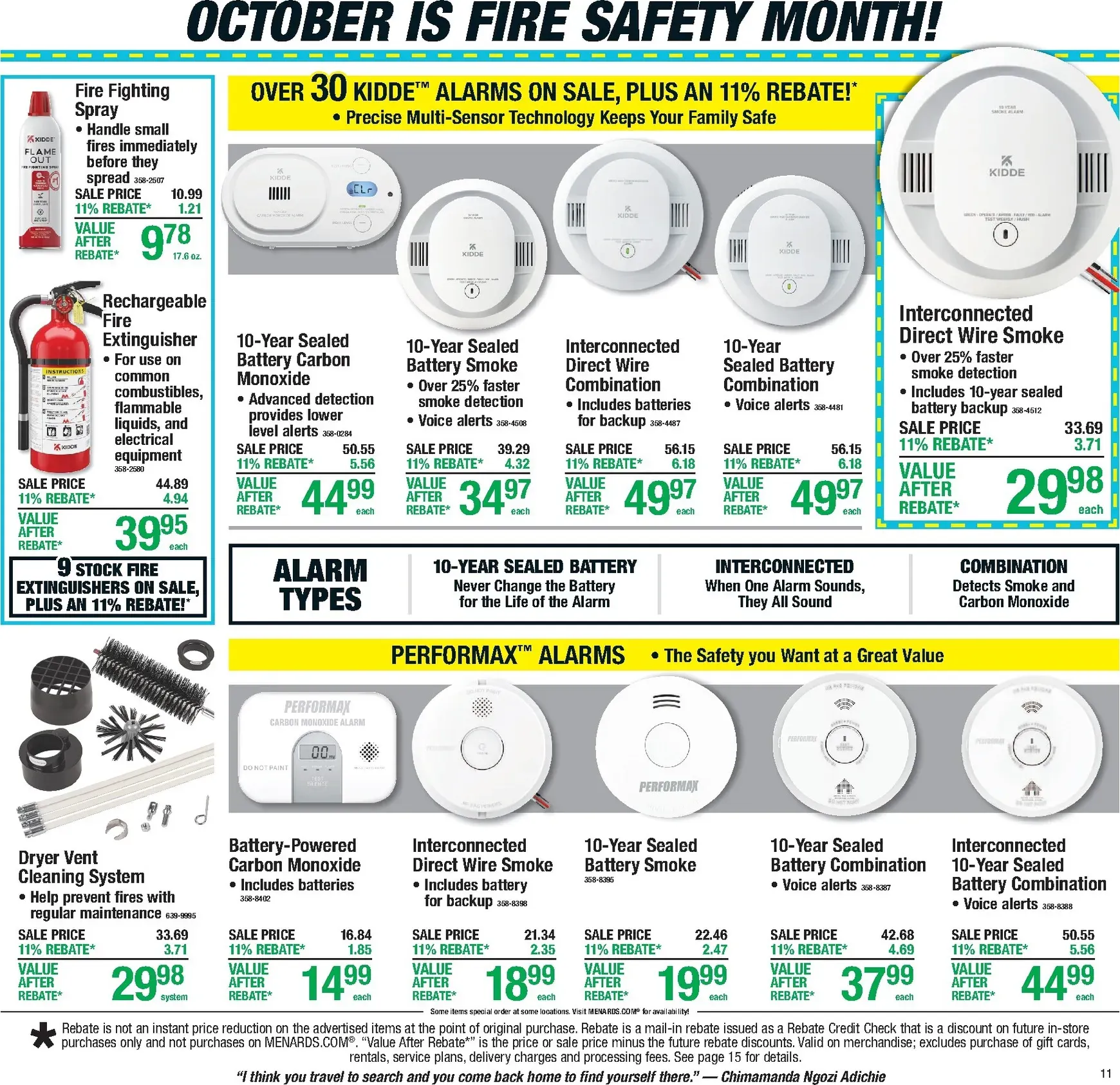 Weekly promotion Current Menards - 11% Rebate Sale leaflet valid from Thursday 09/24/2026 to Sunday 10/04/2026 spanning from September 24 to October 4 2026 - Page 15 for Catalogue 365