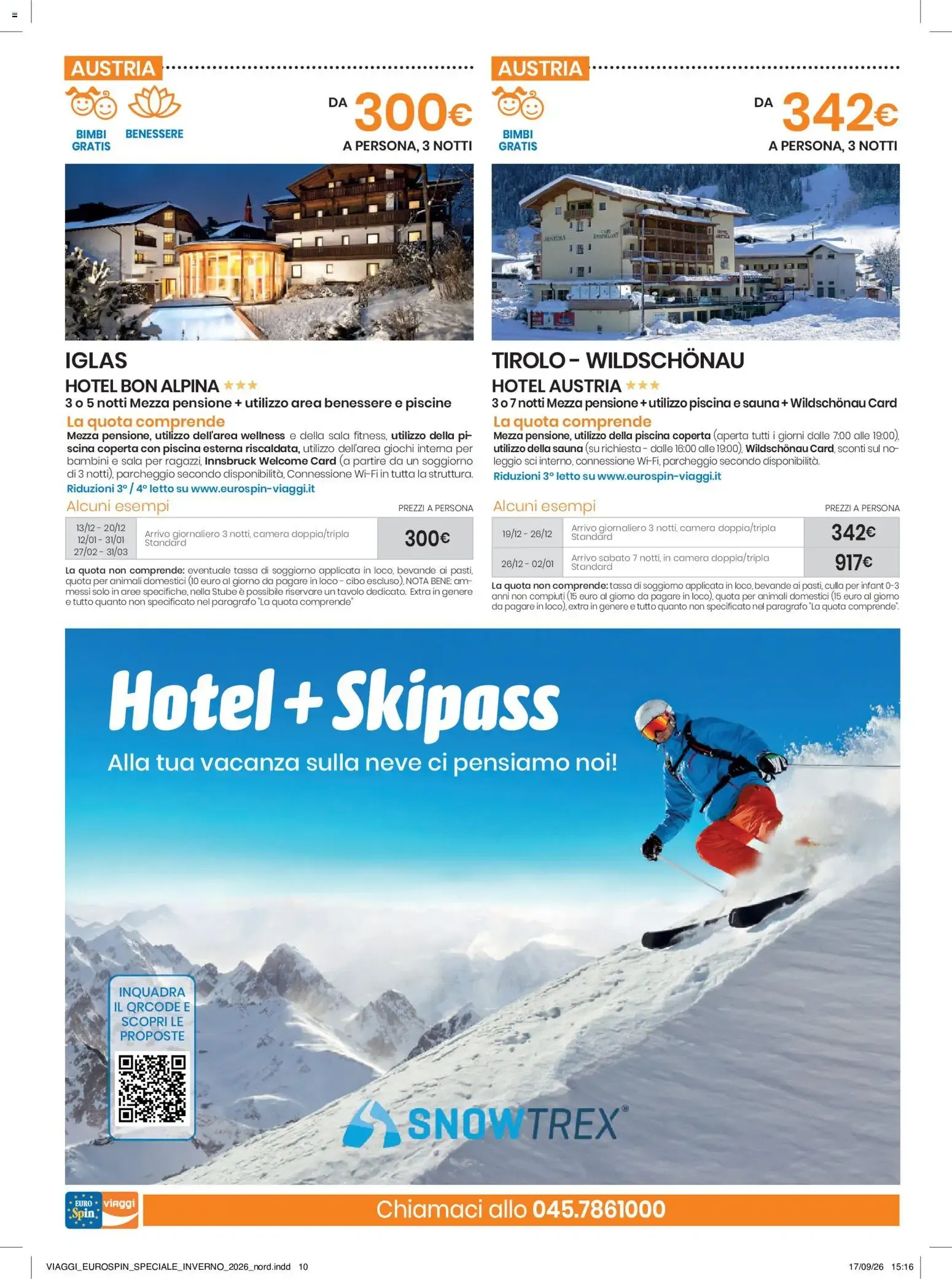Euro Spin Viaggi: Speciale Inverno da 17 settembre a 31 dicembre di 2026 - Pagina del volantino 10