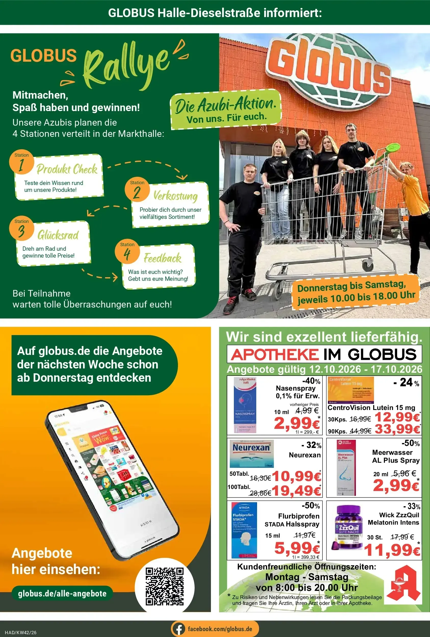 Globus - Halle-Dieselstrasse Prospekt – von Montag 12.10.2026 bis Samstag 17.10.2026 von 12. Oktober bis 17. Oktober 2026 - Prospekt seite 27