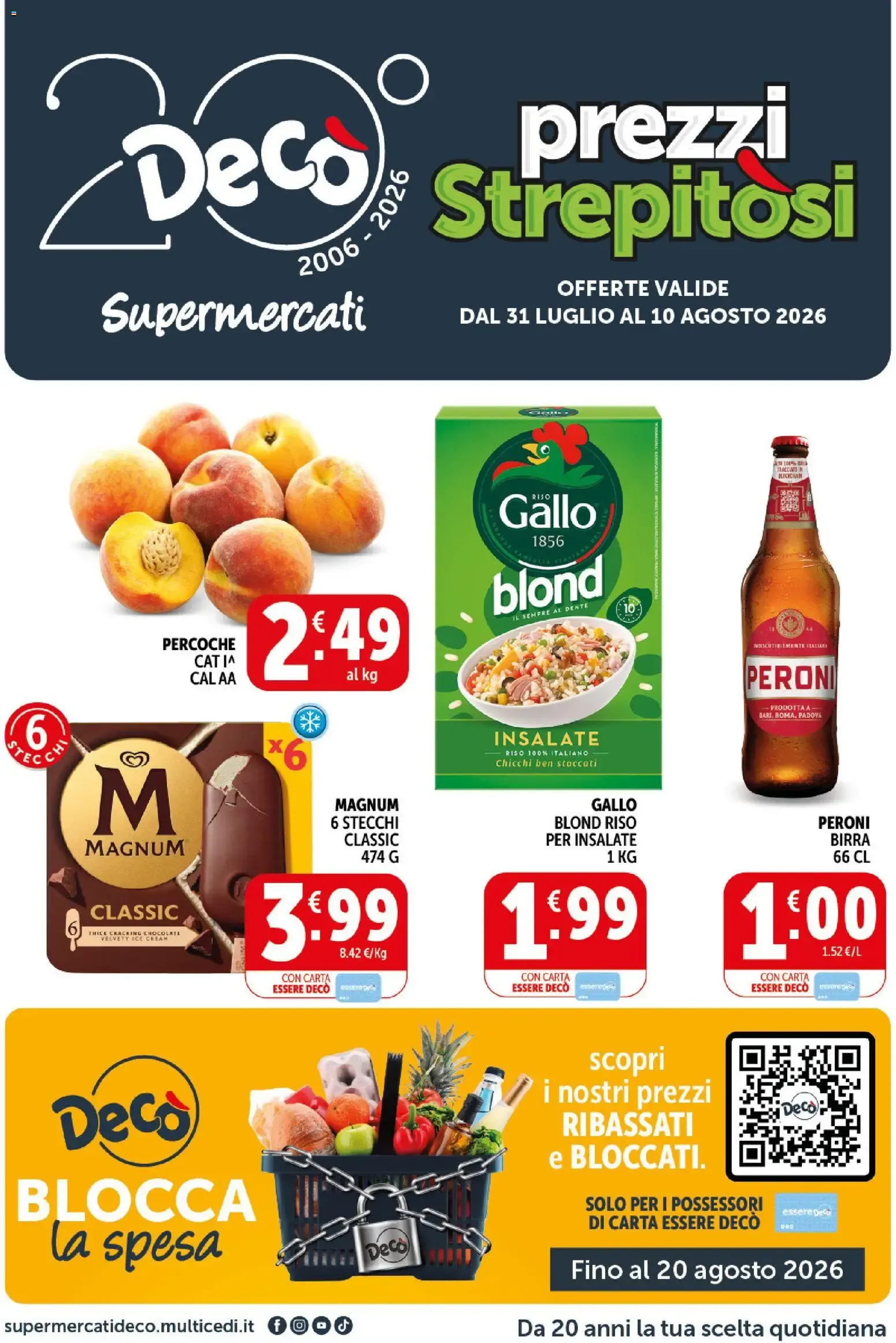 Deco Supermercati - Prezzi Strepitosi da 31 luglio a 10 agosto di 2026 - Pagina del volantino 1