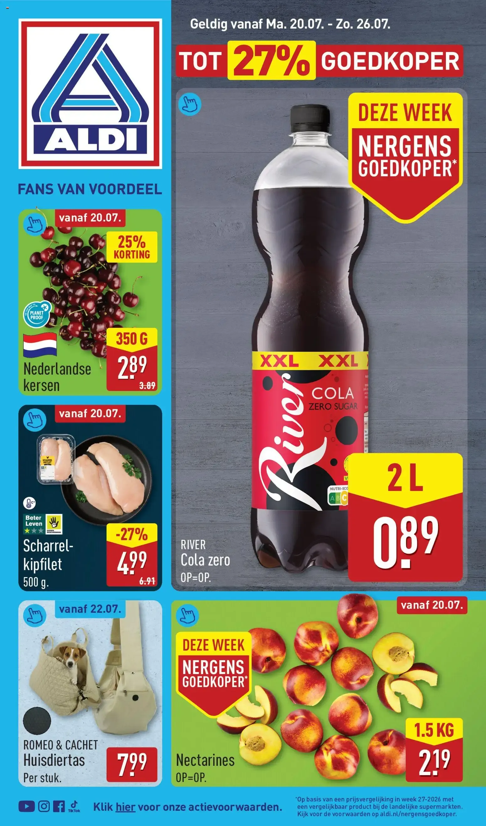 Folleto semanal de ofertas de Aldi (20 al 26 de julio)