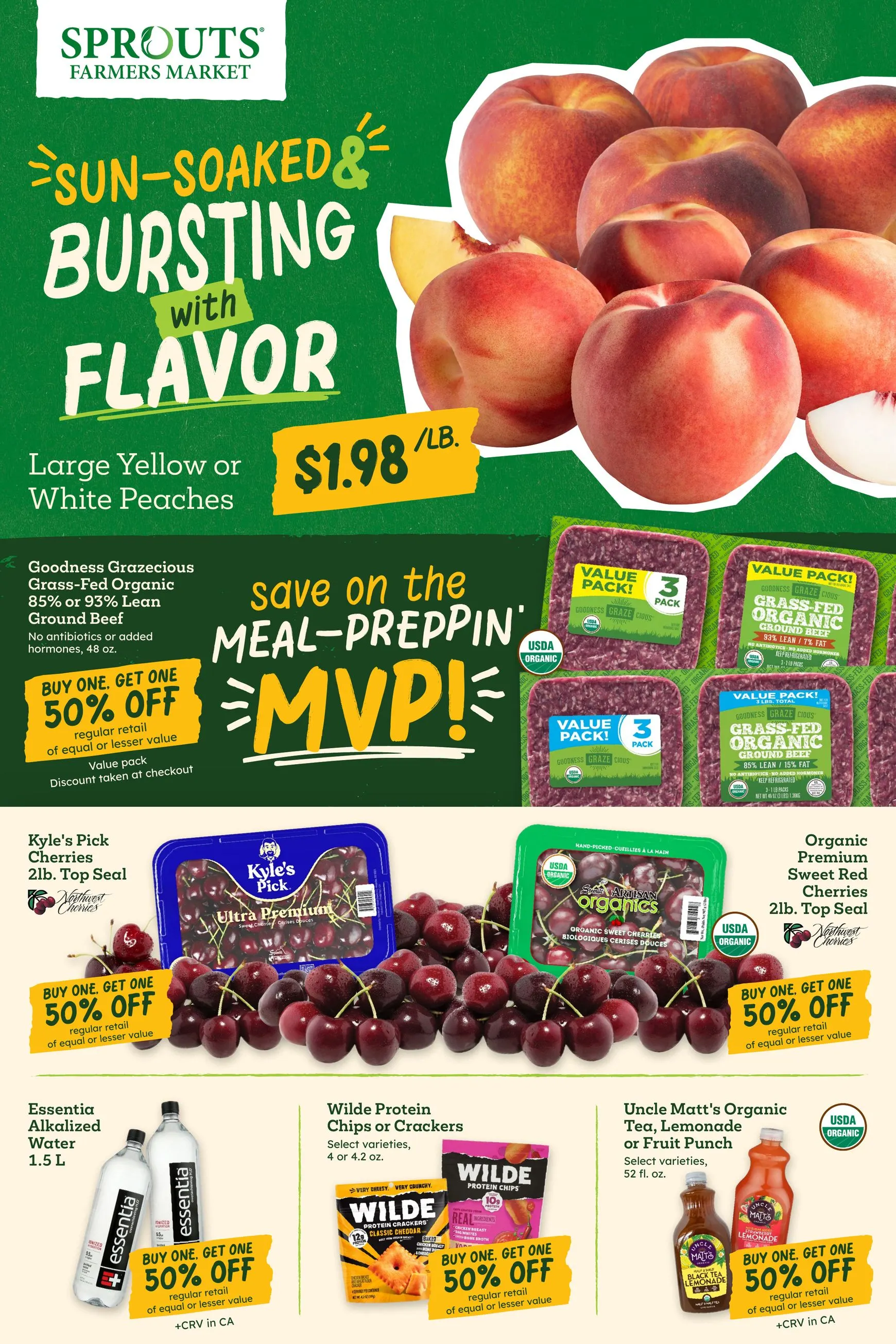Current Sprouts Farmers Market leaflet valid from Wednesday 07/15/2026 to Tuesday 07/21/2026