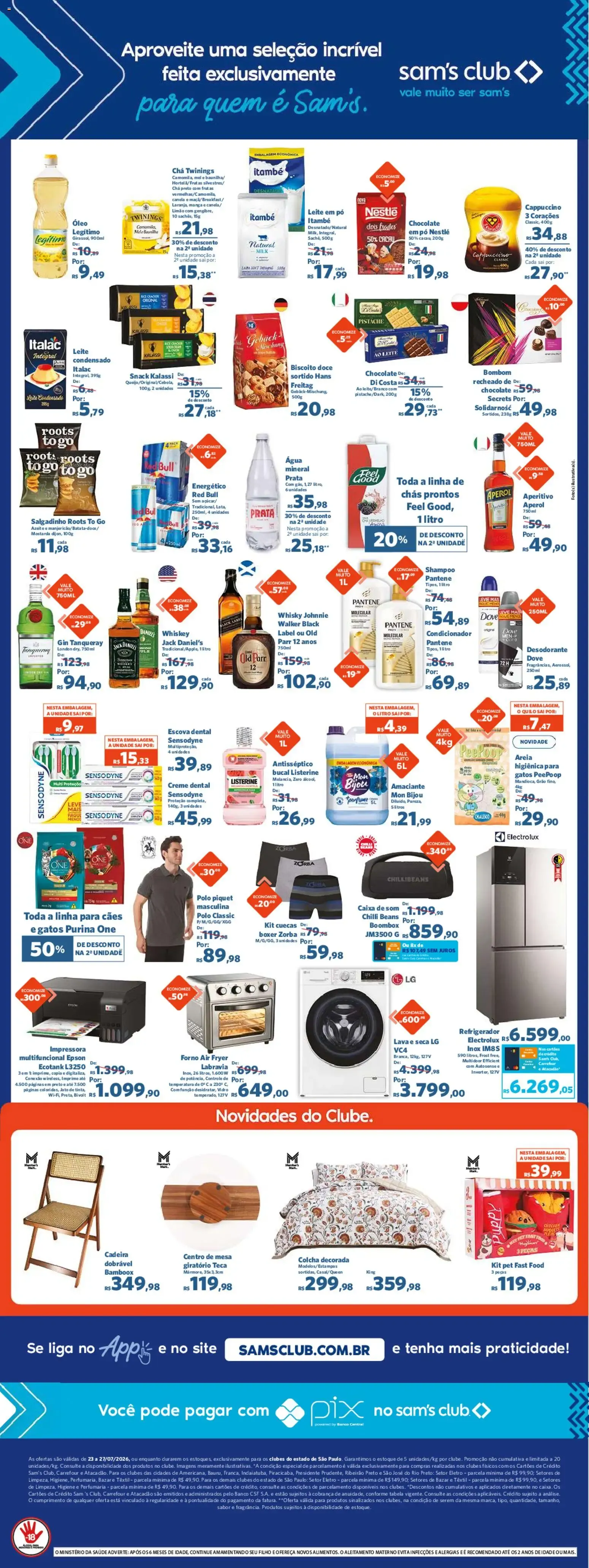 Encarte de Sam's Club - Ofertas válidas de 23 a 27/07/2026 23 de julho até 27 de julho 2026 - Pagina 2