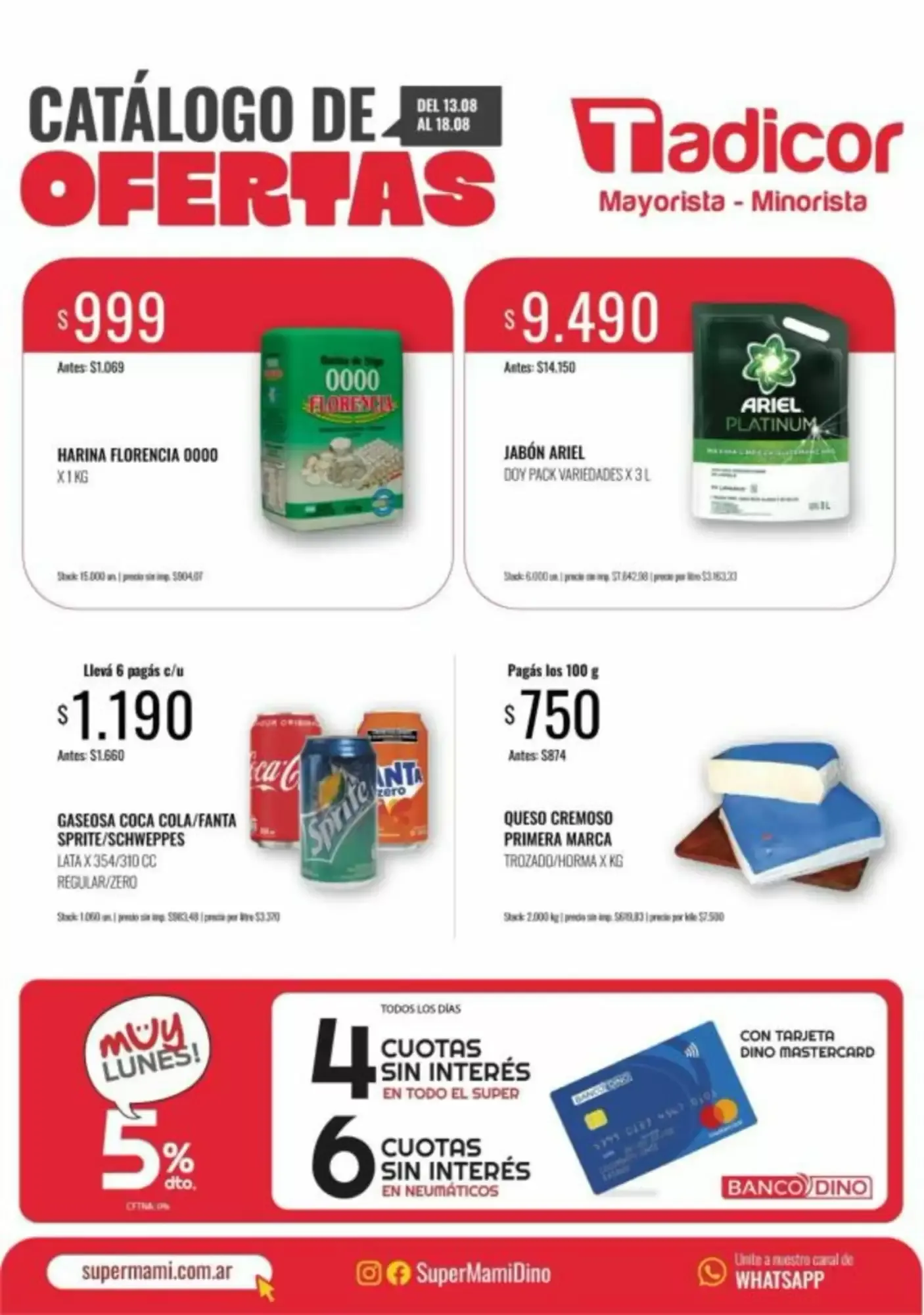 Ofertas de Catálogo de Ofertas Tadicor 13 de agosto al 18 de agosto 2026 - Página 1 del catálogo