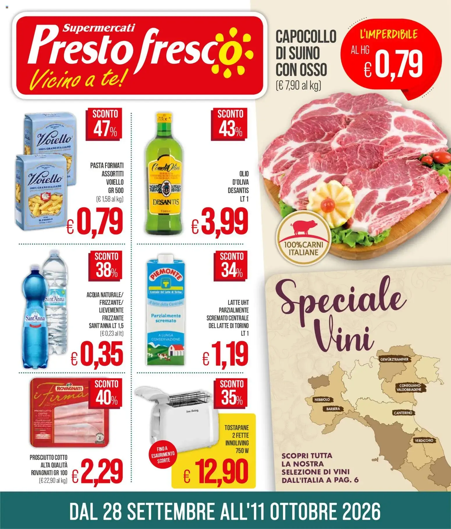 Presto Fresco volantino dal 28/09/2026 - online Offerte da 28 settembre a 11 ottobre di 2026 - Pagina del volantino 1