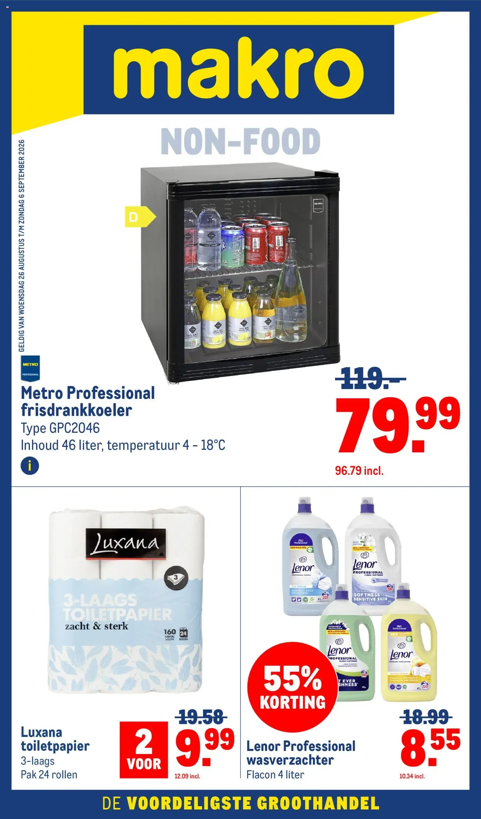 Makro folder vanaf 26-08-2026 || NIEUWE van 26 augustus tot 6 september 2026 - Folder pagina 1