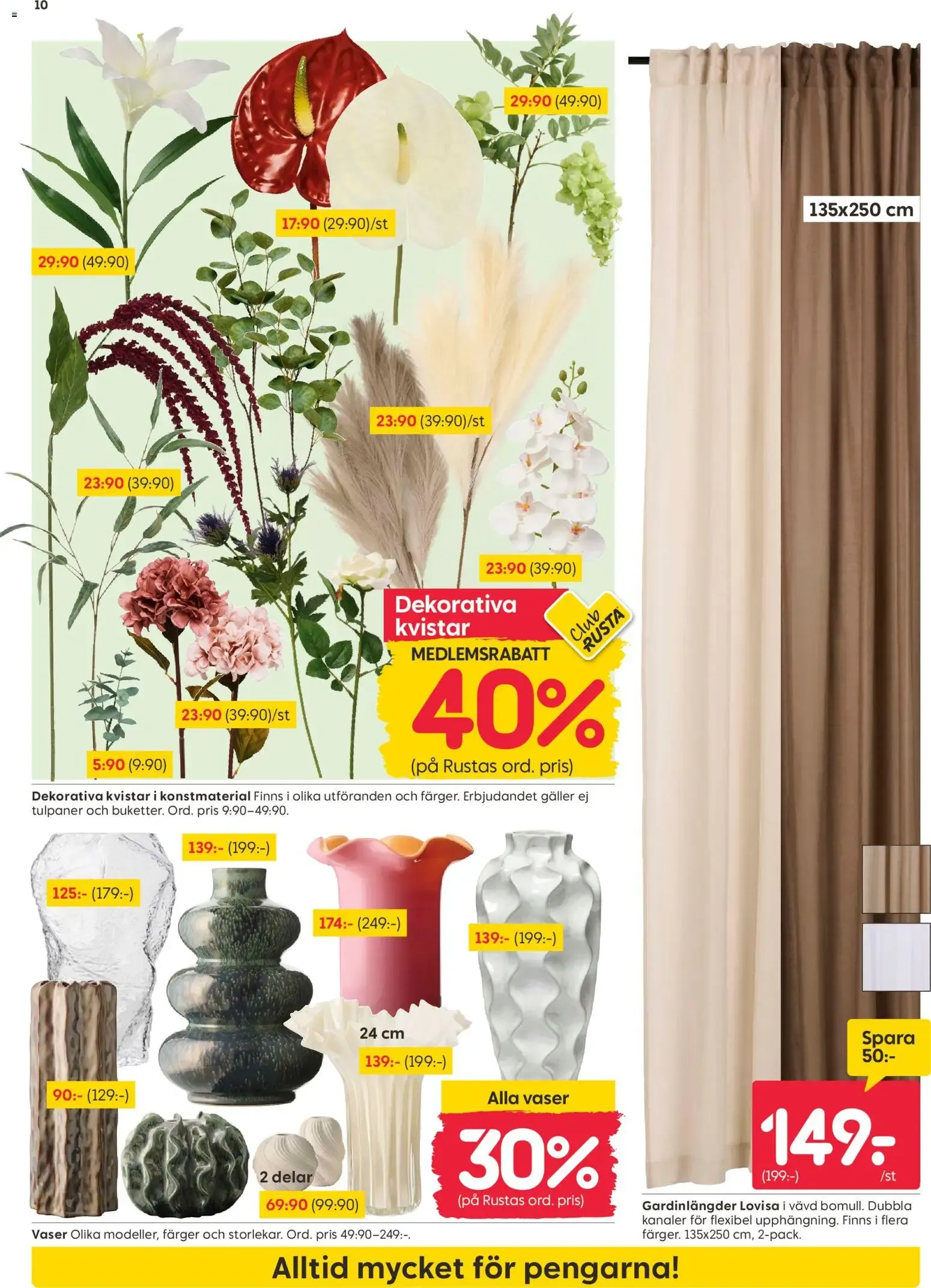 Rusta erbjudanden från 14/09/2026 - 20/09/2026 > Reklamblad nuvarande rabatter från 14 september till 20 september 2026 - Reklamblad sidor 10