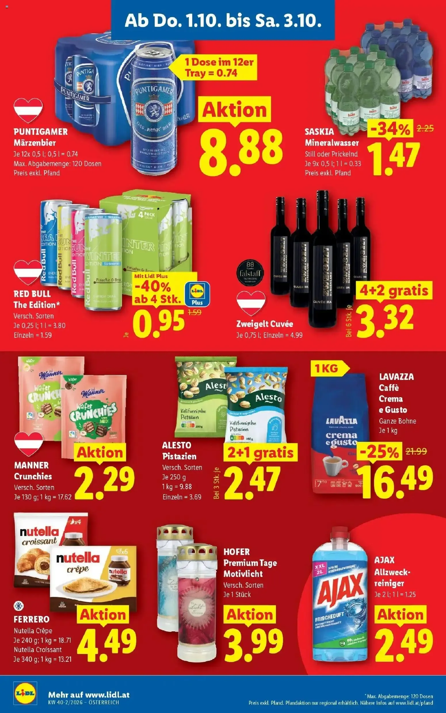 Lidl Aktion von 1. Oktober bis 3. Oktober 2026 - Flugblätt seite  12
