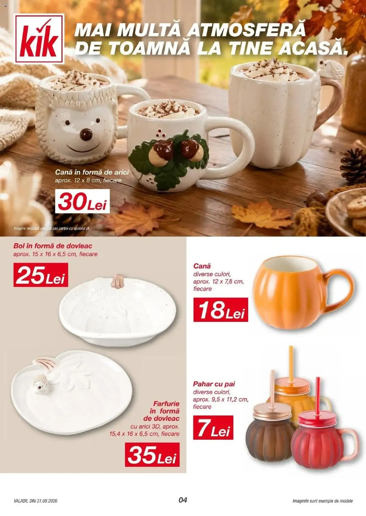 Catalog KiK - Mai mult pentru toamnă și pentru momente speciale de la 31 august până la 6 septembrie 2026 - Revista Pagina 4