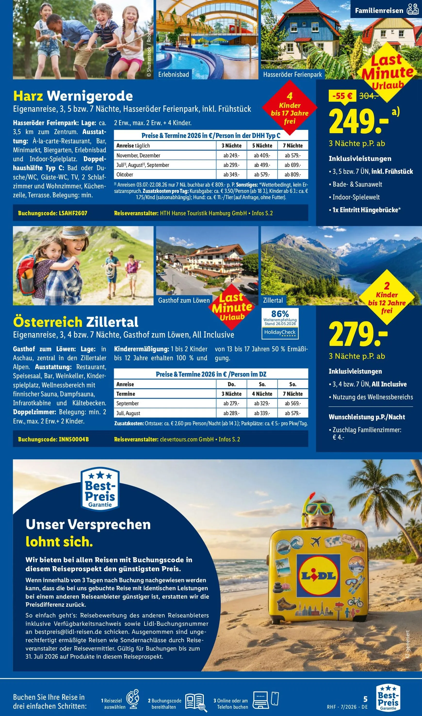 Lidl - Juli Reise-Highlights Prospekt – von Mittwoch 01.07.2026 bis Freitag 31.07.2026 von 1. Juli bis 31. Juli 2026 - Prospekt seite 5