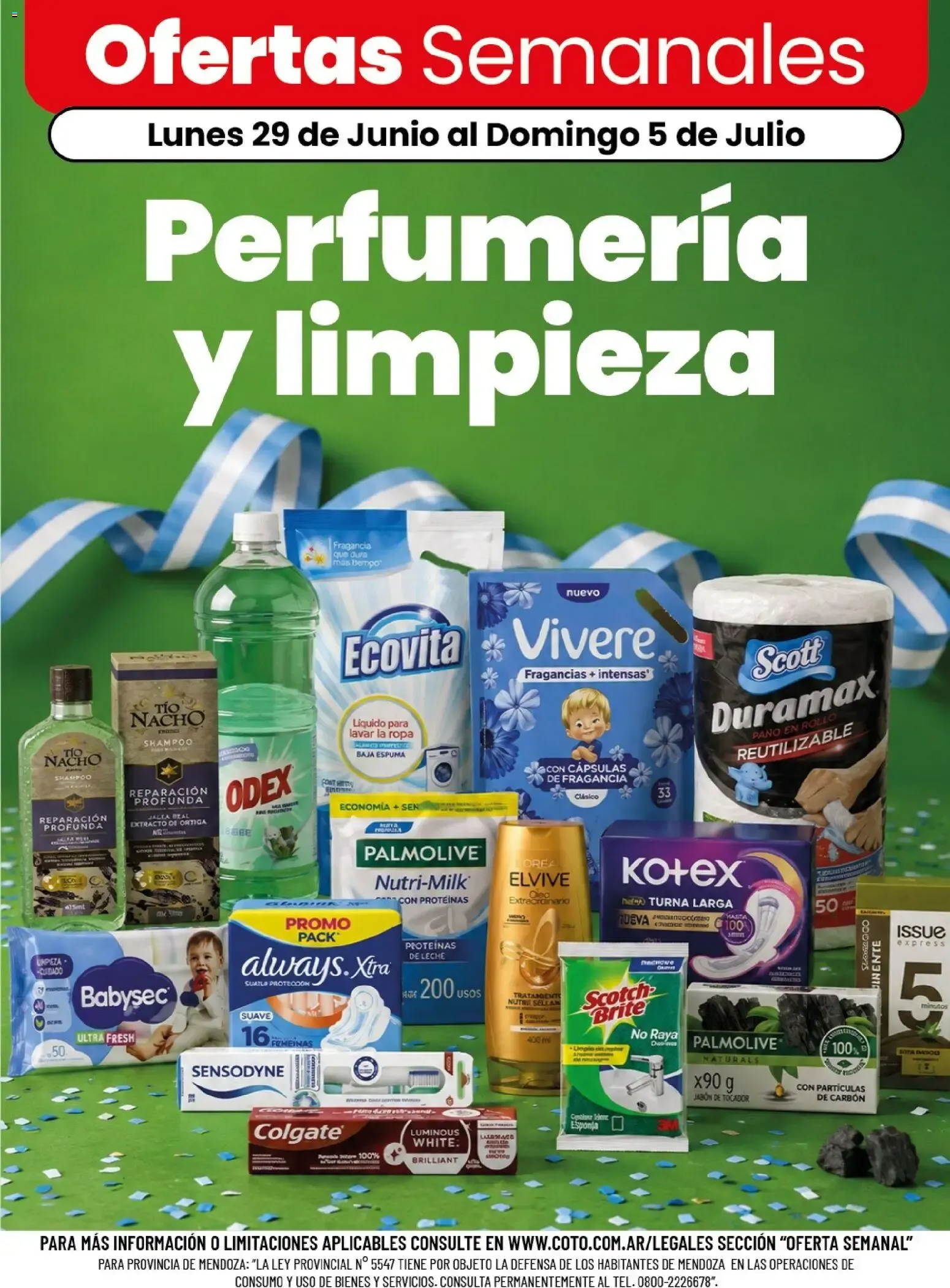 Ofertas de Ofertas Semanales: Perfumería y limpieza 29 de junio al 5 de julio 2026 - Página 1 del catálogo