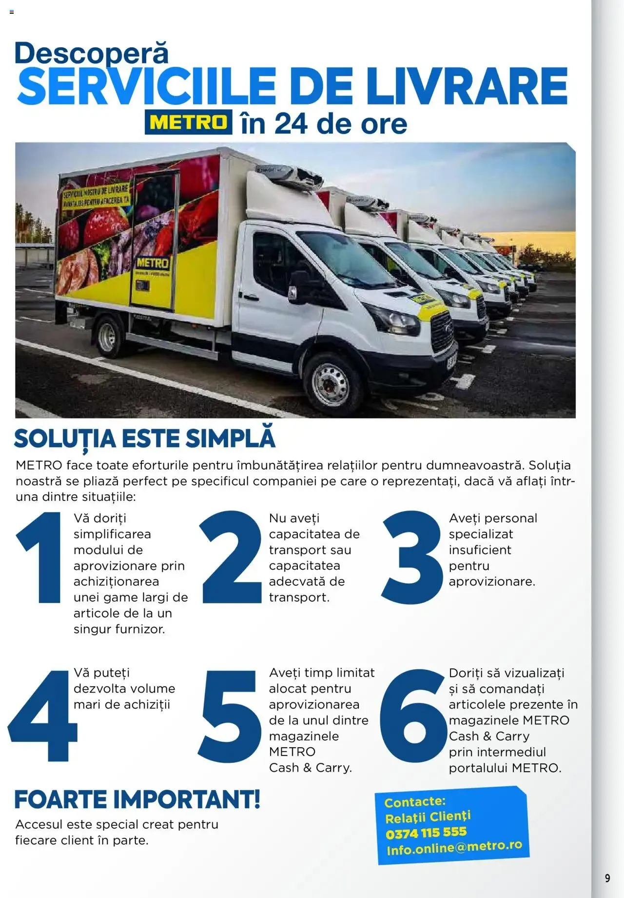 Catalog Metro catalog - Echipamente Profesionale pentru HoReCa - Oferta 17.09.2025 - 31.12.2026 de la 17 septembrie până la 31 decembrie 2026 - Revista Pagina 9