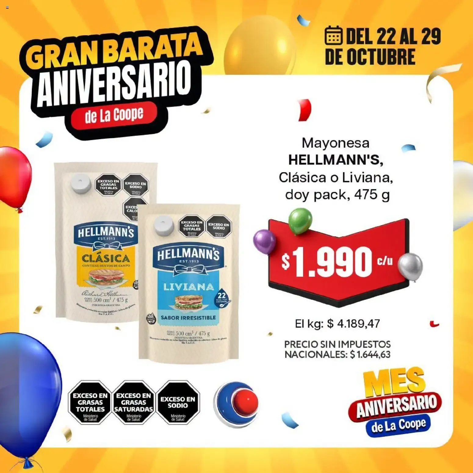 Ofertas de Gran Barata Aniversario de La Coope 22 de octubre al 29 de octubre 2026 - Página 5 del catálogo