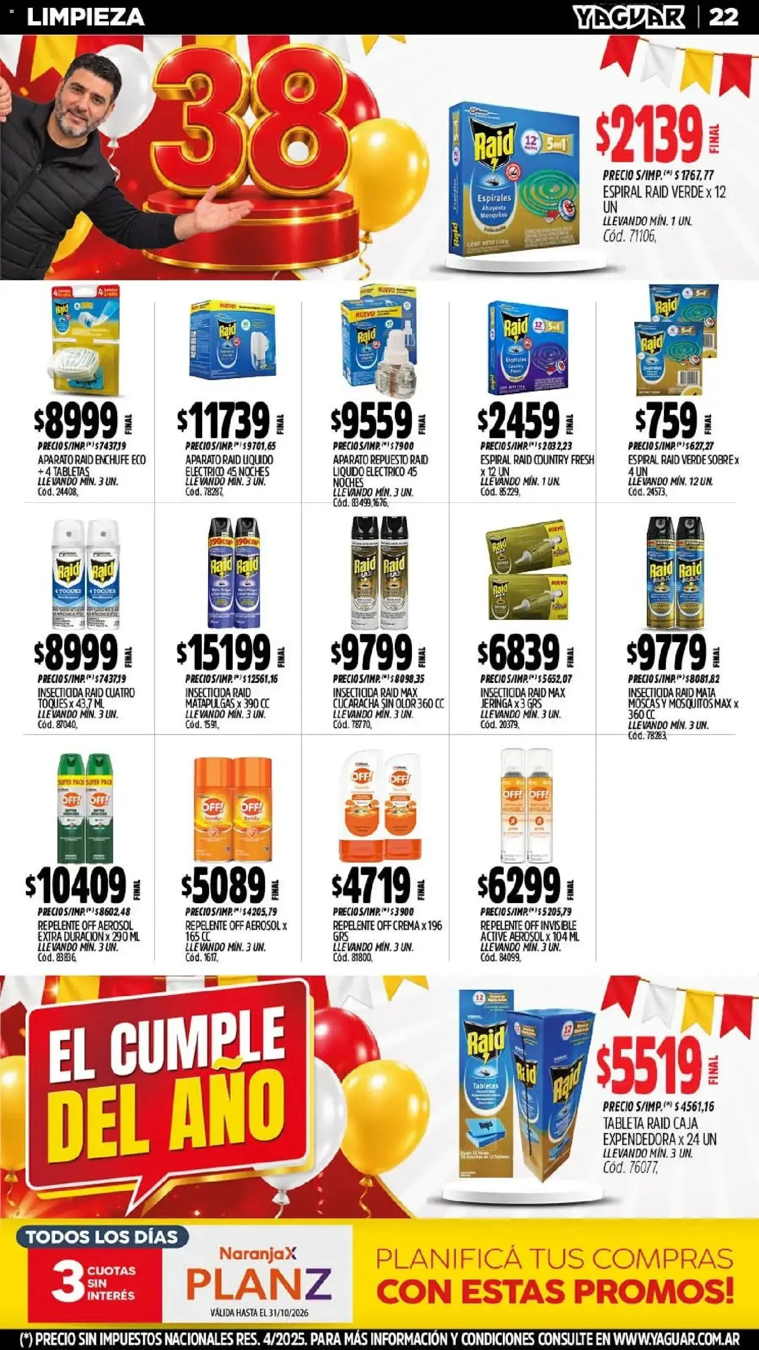 Ofertas de Yaguar - Oferta Semanal Mendoza del 05/10/2026 - 10/10/2026 5 de octubre al 10 de octubre 2026 - Página 19 del catálogo
