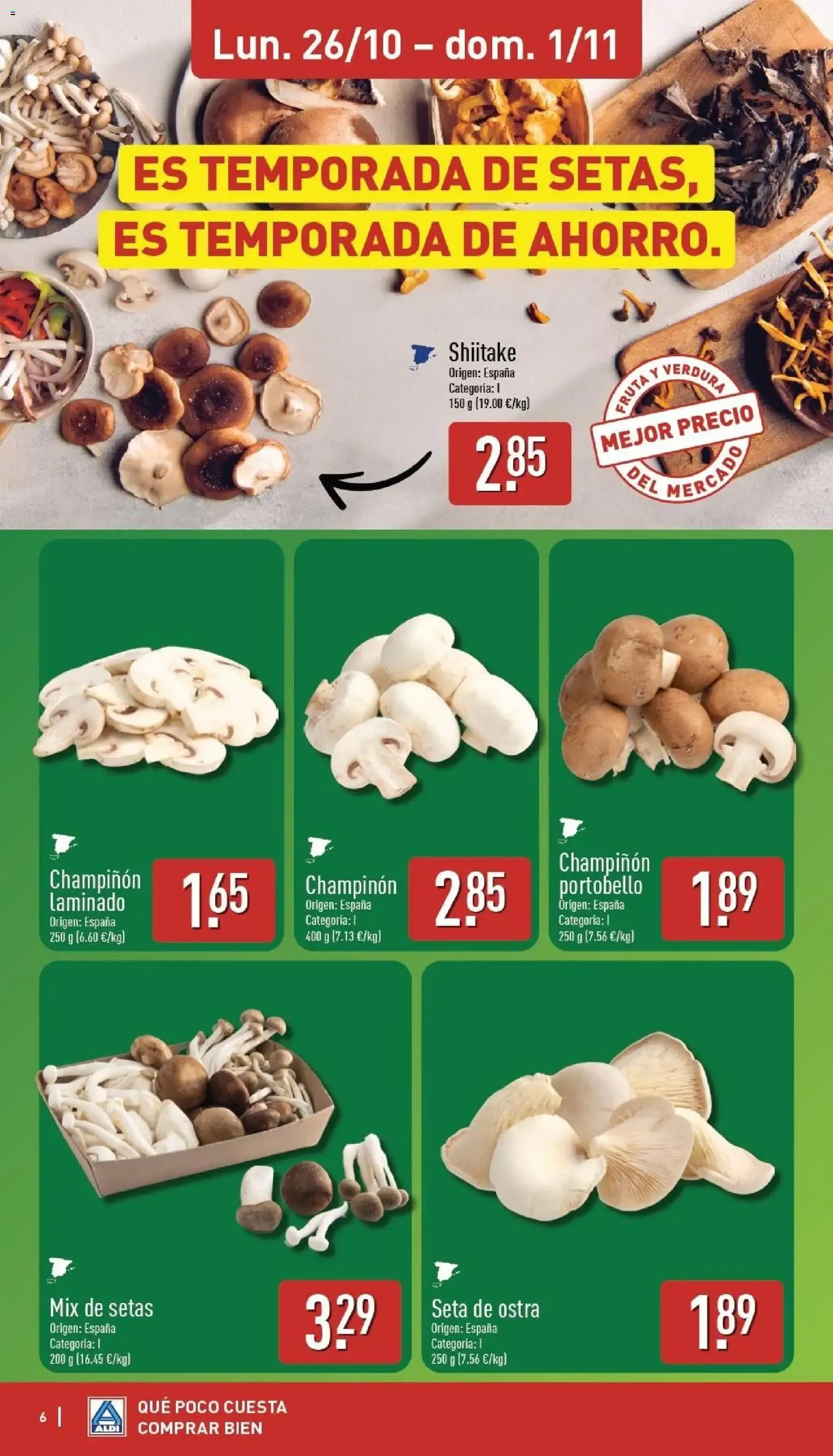 Catálogo de Aldi: El súper que más baja los precios de los frescos 26 de octubre al 1 de noviembre 2026 - Página 6