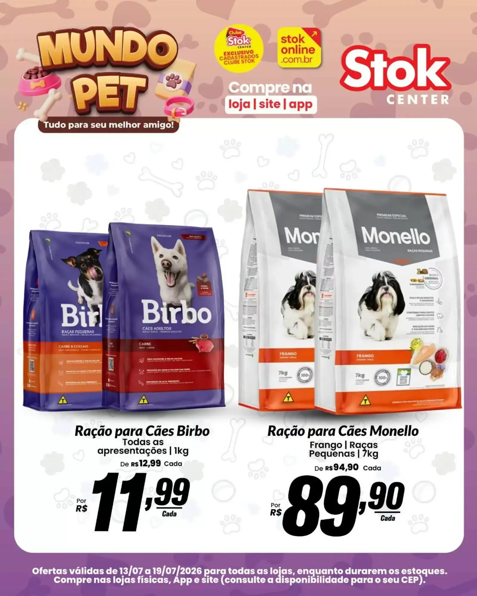 Encarte de Mundo Pet - Stok Center 13 de julho até 19 de julho 2026 - Pagina 1