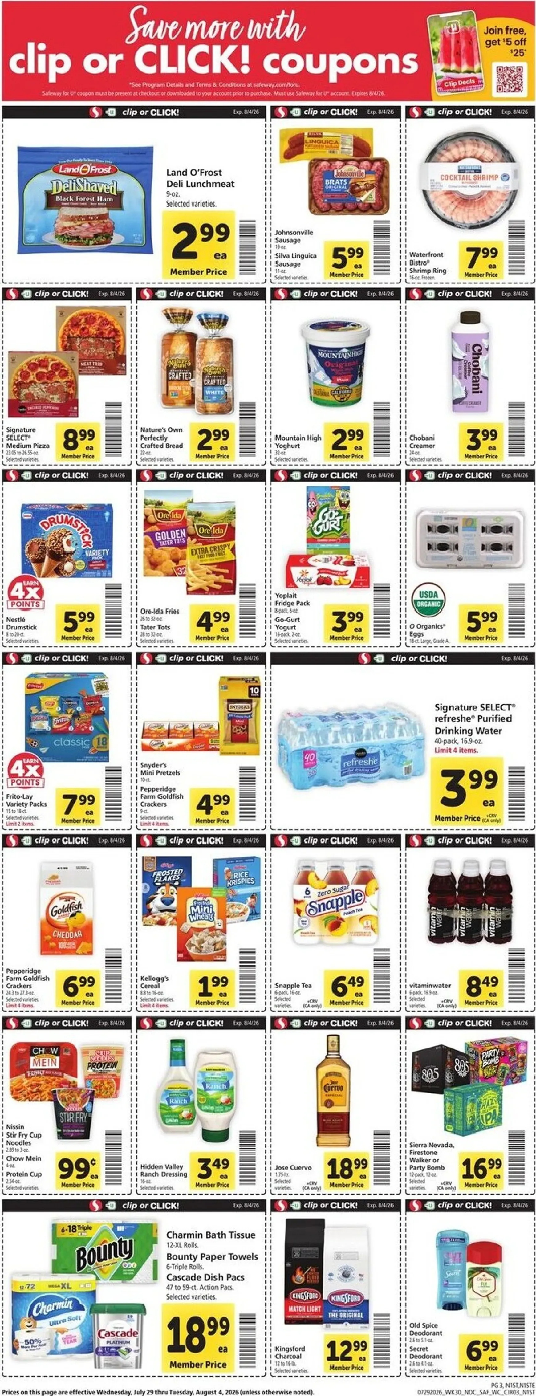 Weekly ad SAFEWAY Fuel-Up Saturday from July 29 to August 4 2026 - Page 3