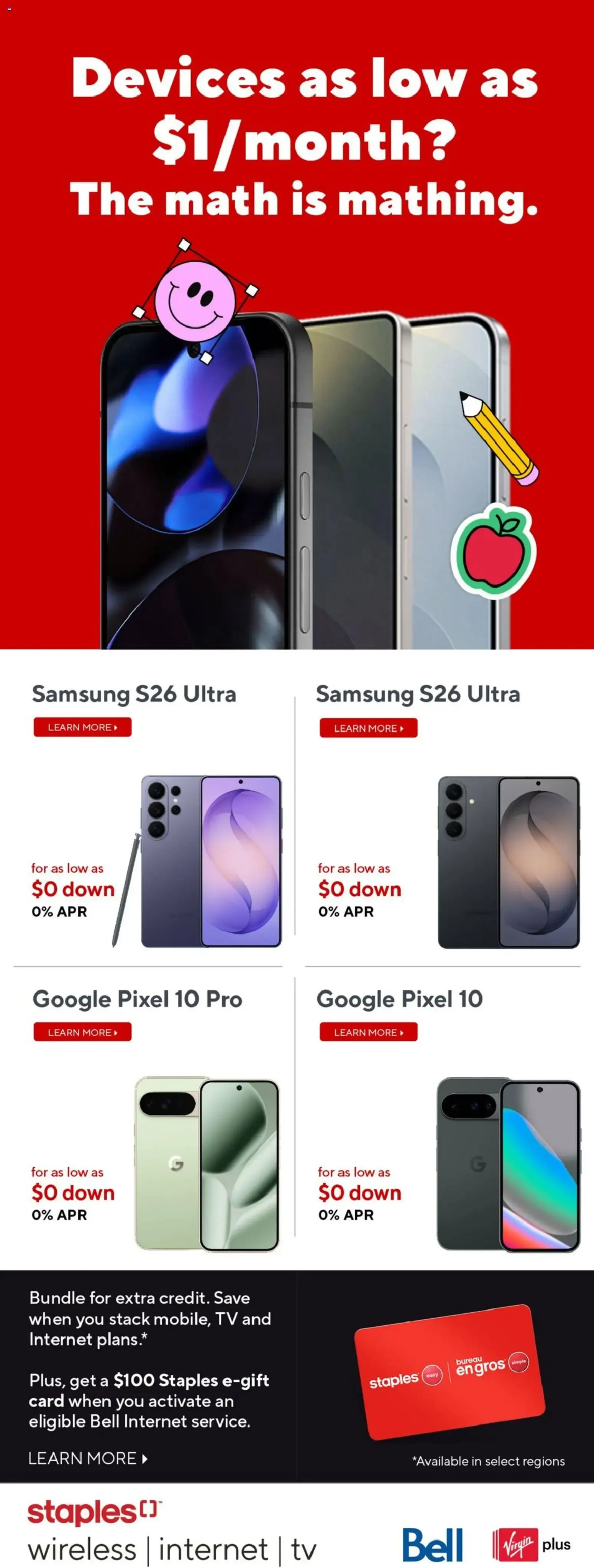 Staples Easy Deals & Friends + Family Savings from July 17 to July 23 2026 - flyer page 6