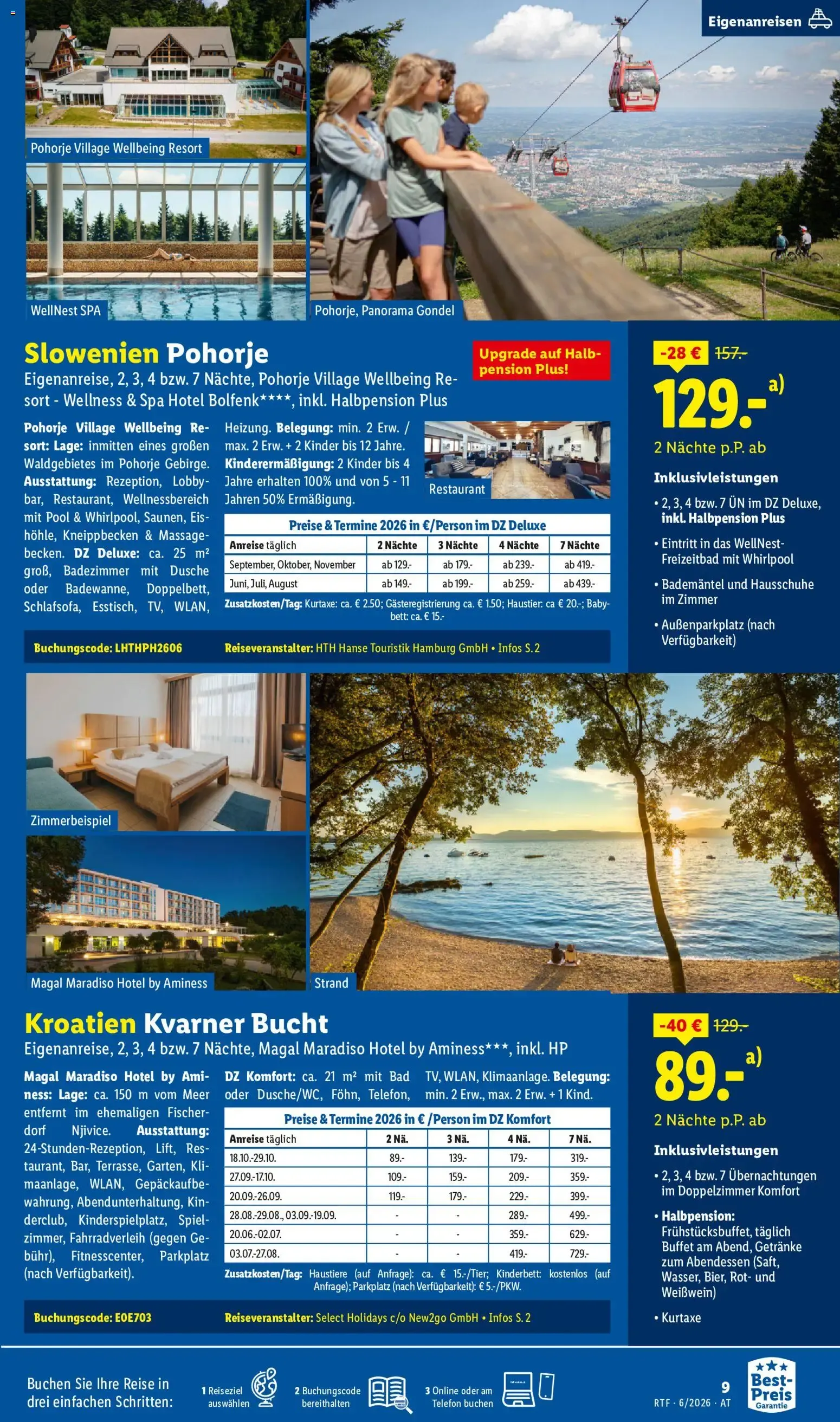 Lidl Reisen - Traumurlaub von 13. Juni bis 15. Juli 2026 - Flugblätt seite 9