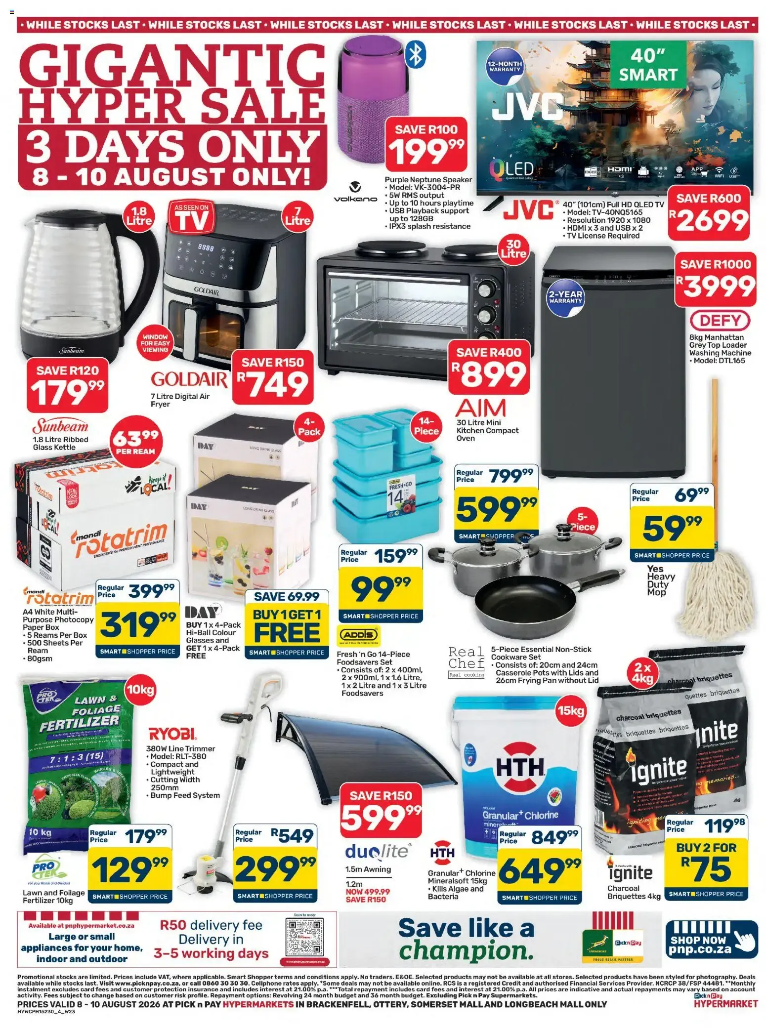 Pick n Pay Western Cape - Hypermarket Gigantic Sale Specials (08/08/2026 - 10/08/2026) Online from 8 August to 10 August 2026 - Catalogue Page 4