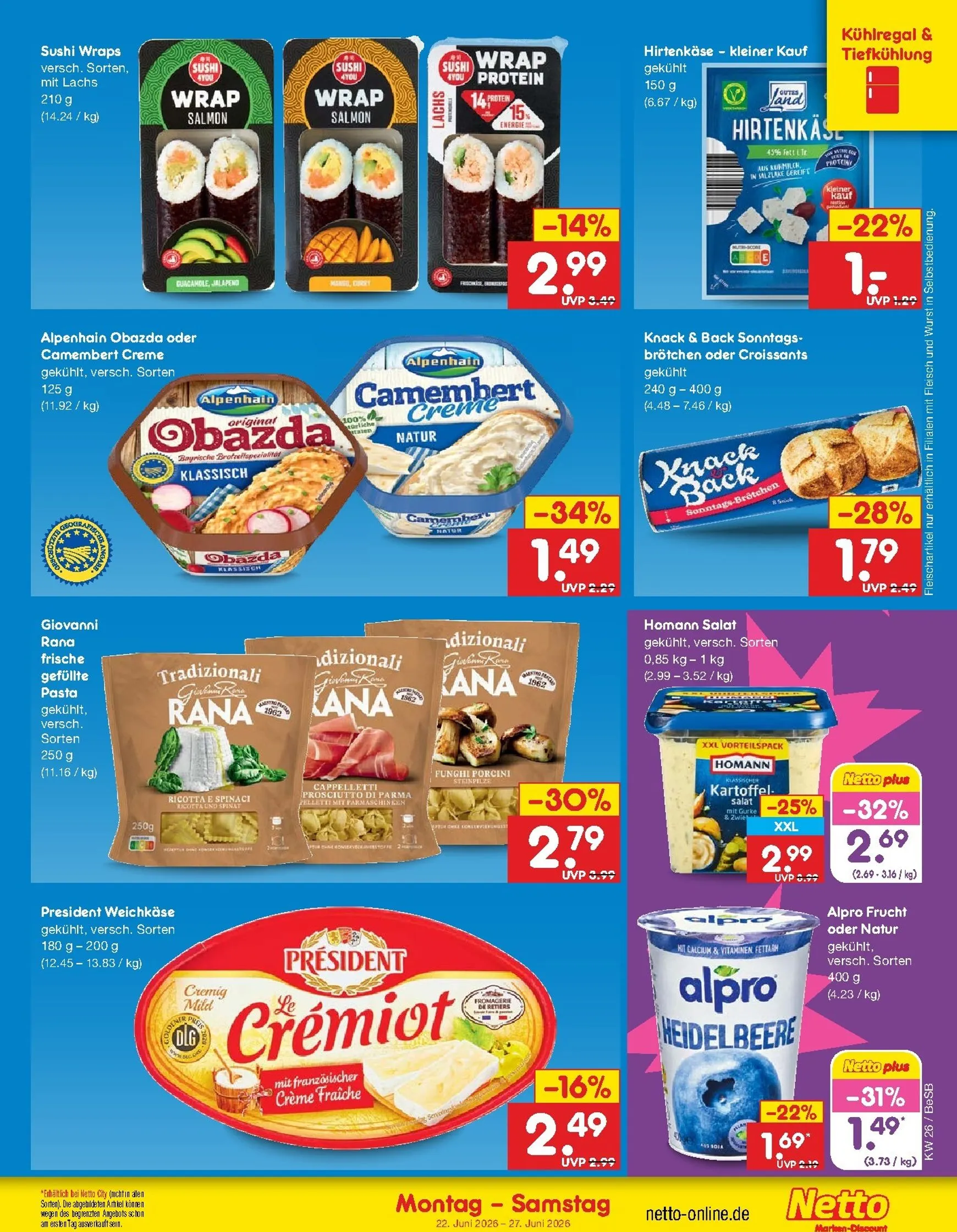 Netto Marken Discount Prospekt – von Montag 22.06.2026 bis Samstag 27.06.2026 von 22. Juni bis 27. Juni 2026 - Prospekt seite 18