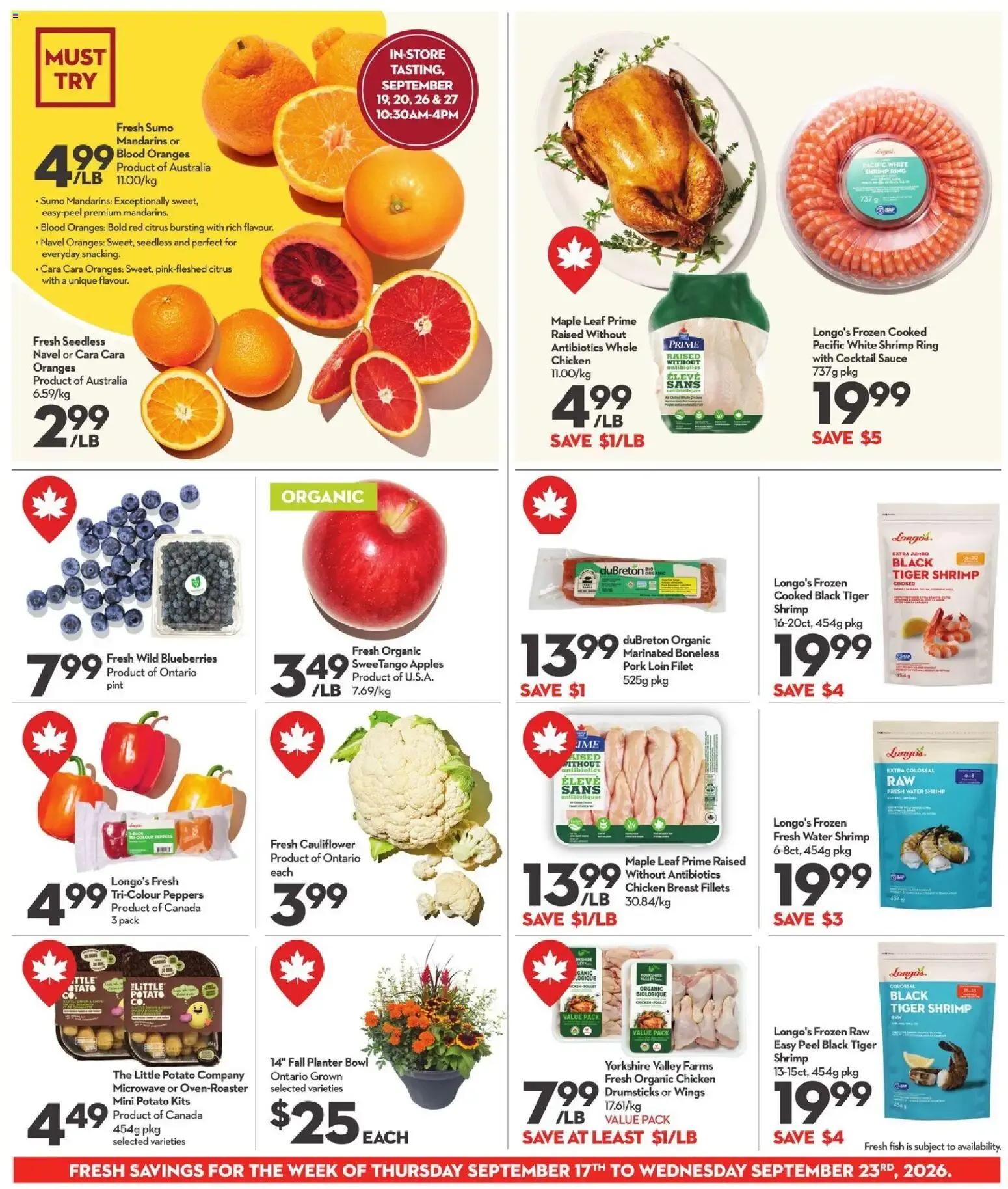 Longo's weekly flyer / circulaire from Sep 17, 2026 > weekly specials & deals from September 17 to September 23 2026 - flyer page 5