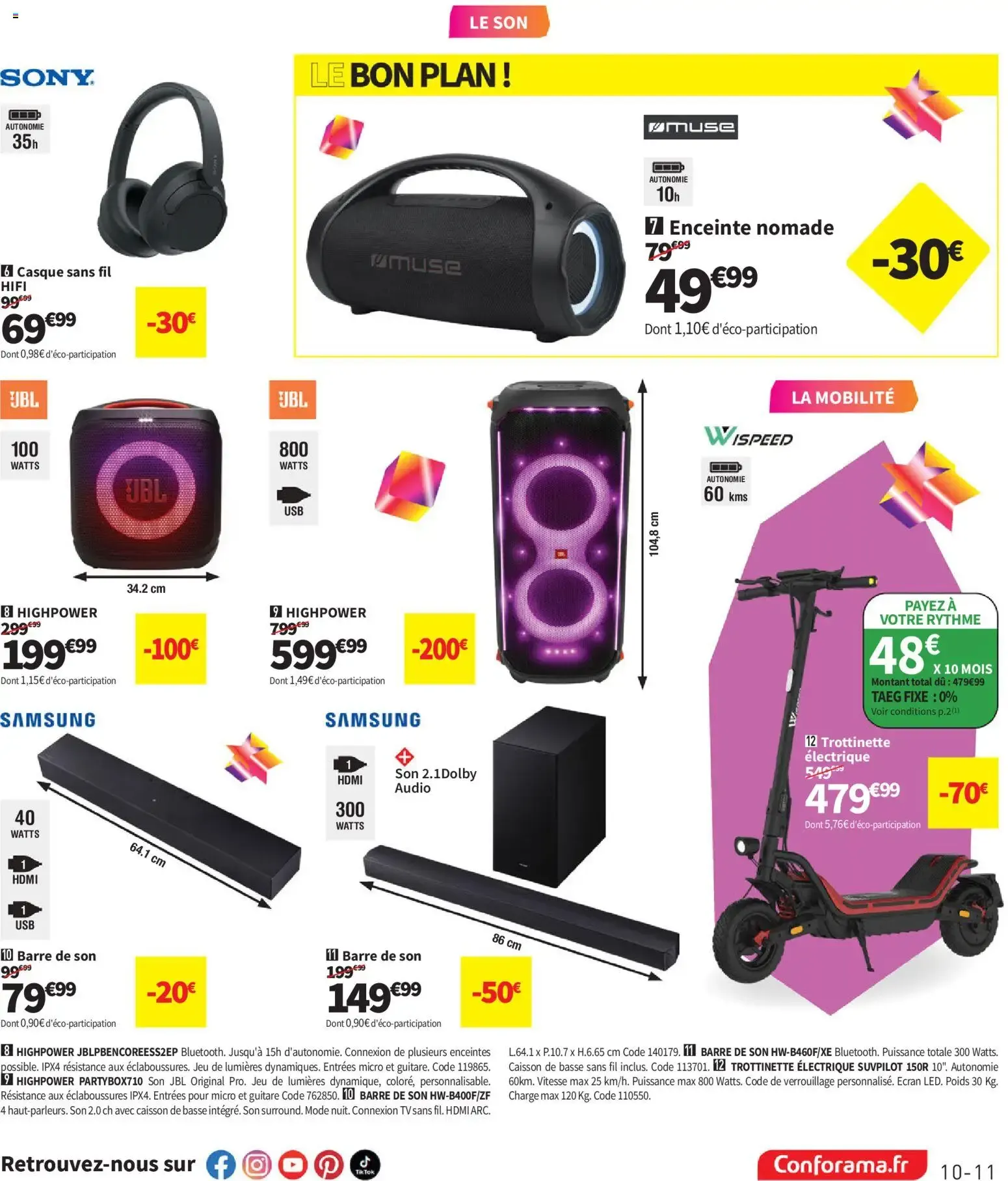 Conforama catalogue à partir du 25/08/2026 - promo en ligne du 25 août au 28 septembre 2026 - Catalogue page 11