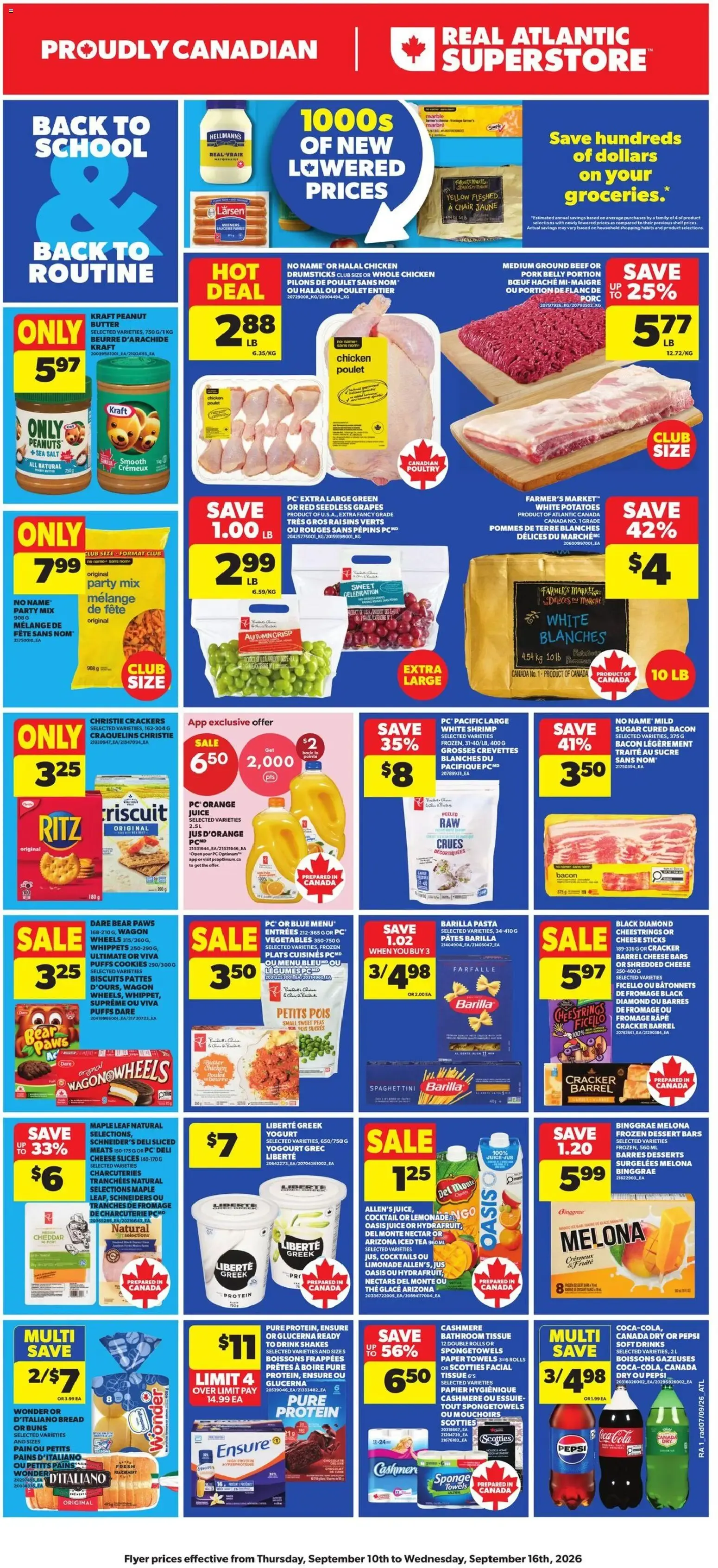 Atlantic Superstore weekly flyer / circulaire from Sep 10, 2026 > weekly specials & deals