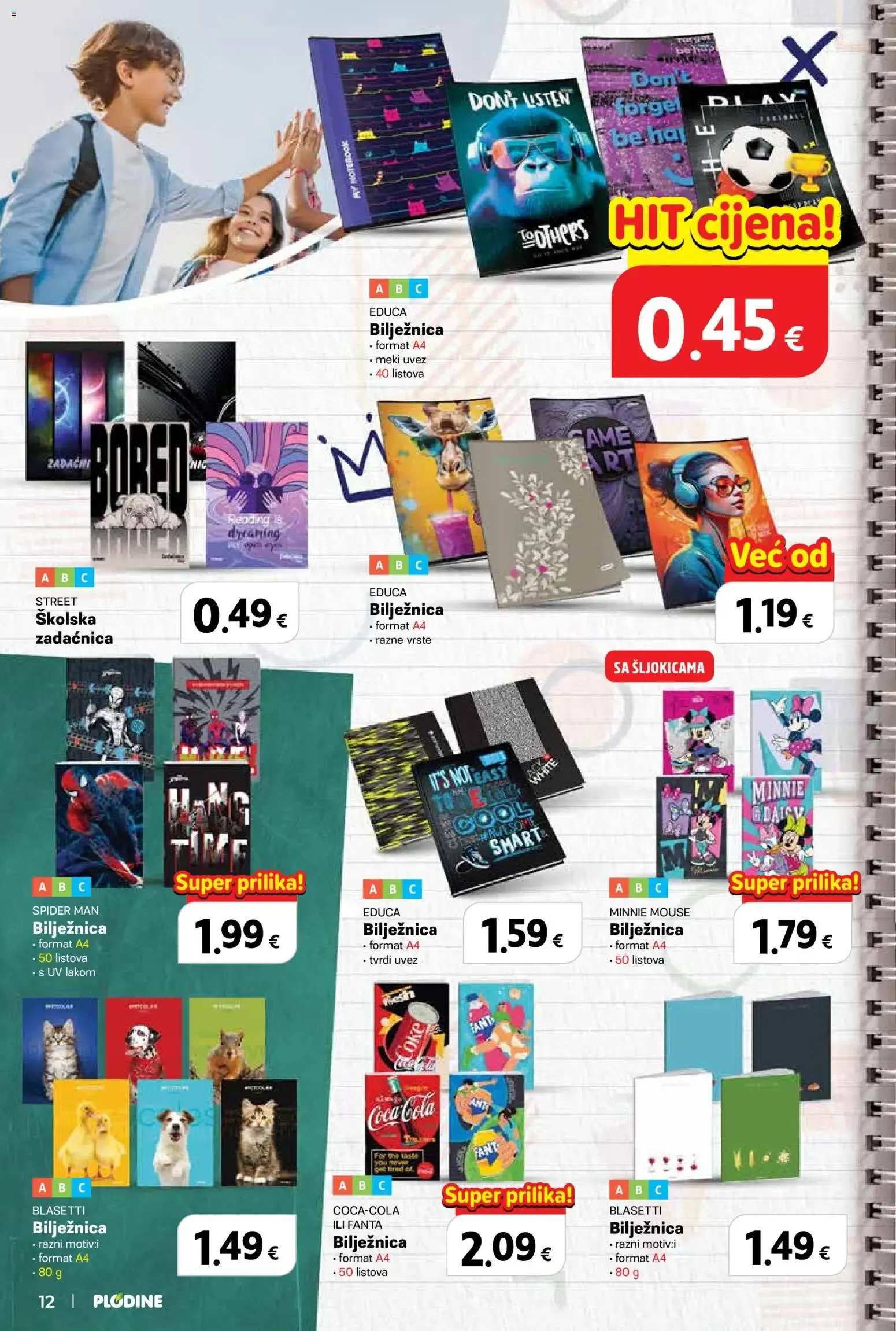 Katalog Plodine: Spremni za školu, uz velike uštede! od 13. kolovoza do 23. rujna 2026. - Pregled Stranica 12