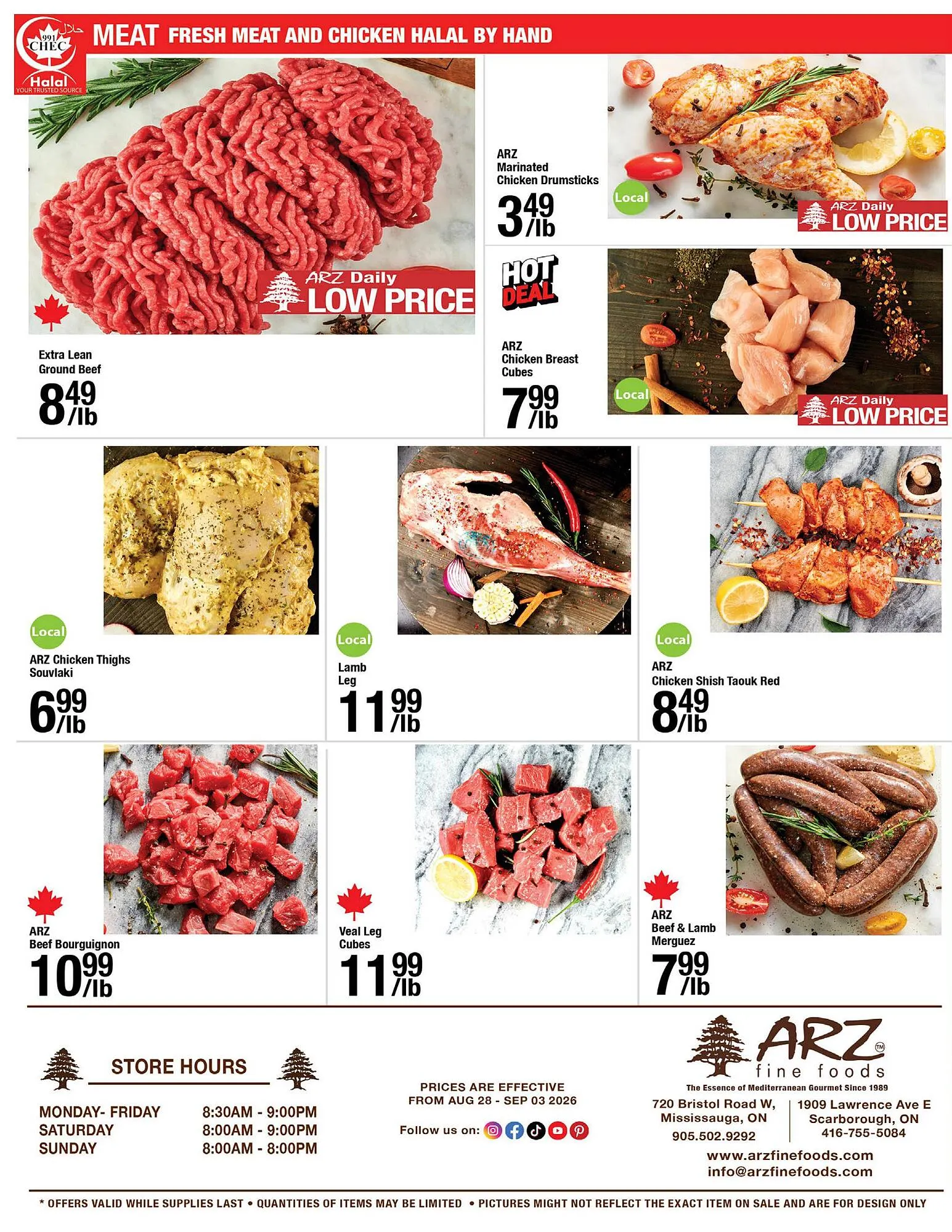 Arz Fine Foods: Ofertas en comestibles y ahorros de Regreso a Clases from August 28 to September 3 2026 - flyer page 8