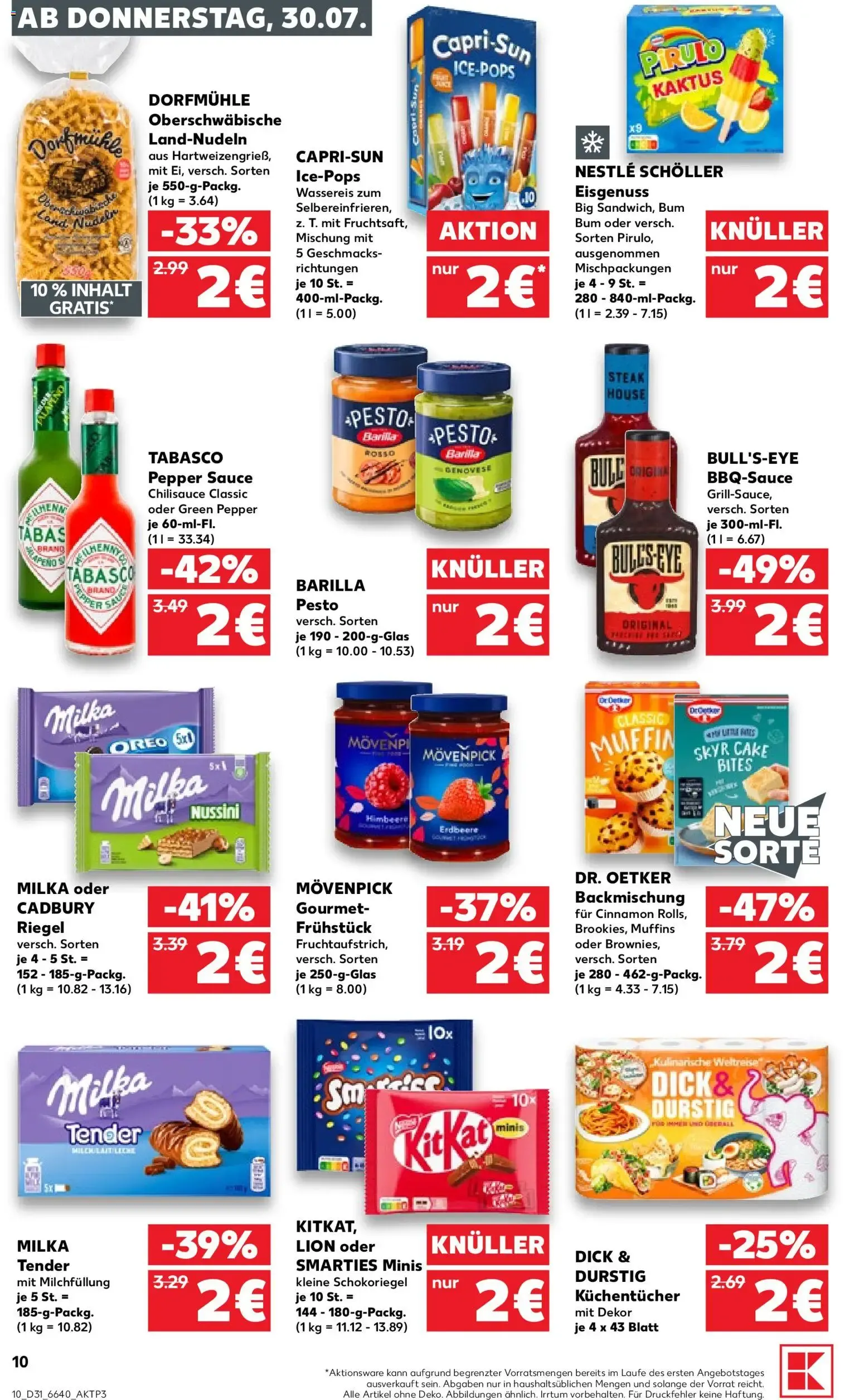 Prospekt Kaufland ab 30.07.2026 » Angebote Online zum Blättern von 30. Juli bis 5. August 2026 - Prospekt seite 10