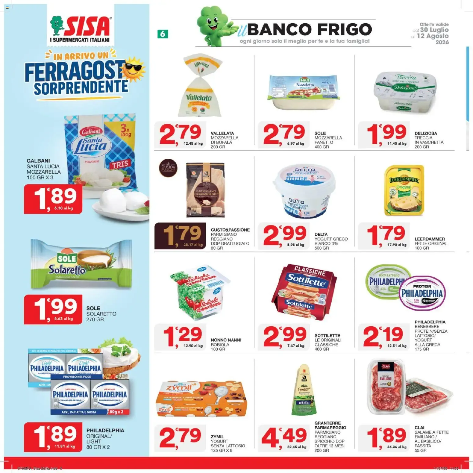 Nuovo SISA volantino dal 30/07/2026 > offerte anteprima 🛍️ da 30 luglio a 12 agosto di 2026 - Pagina del volantino 6
