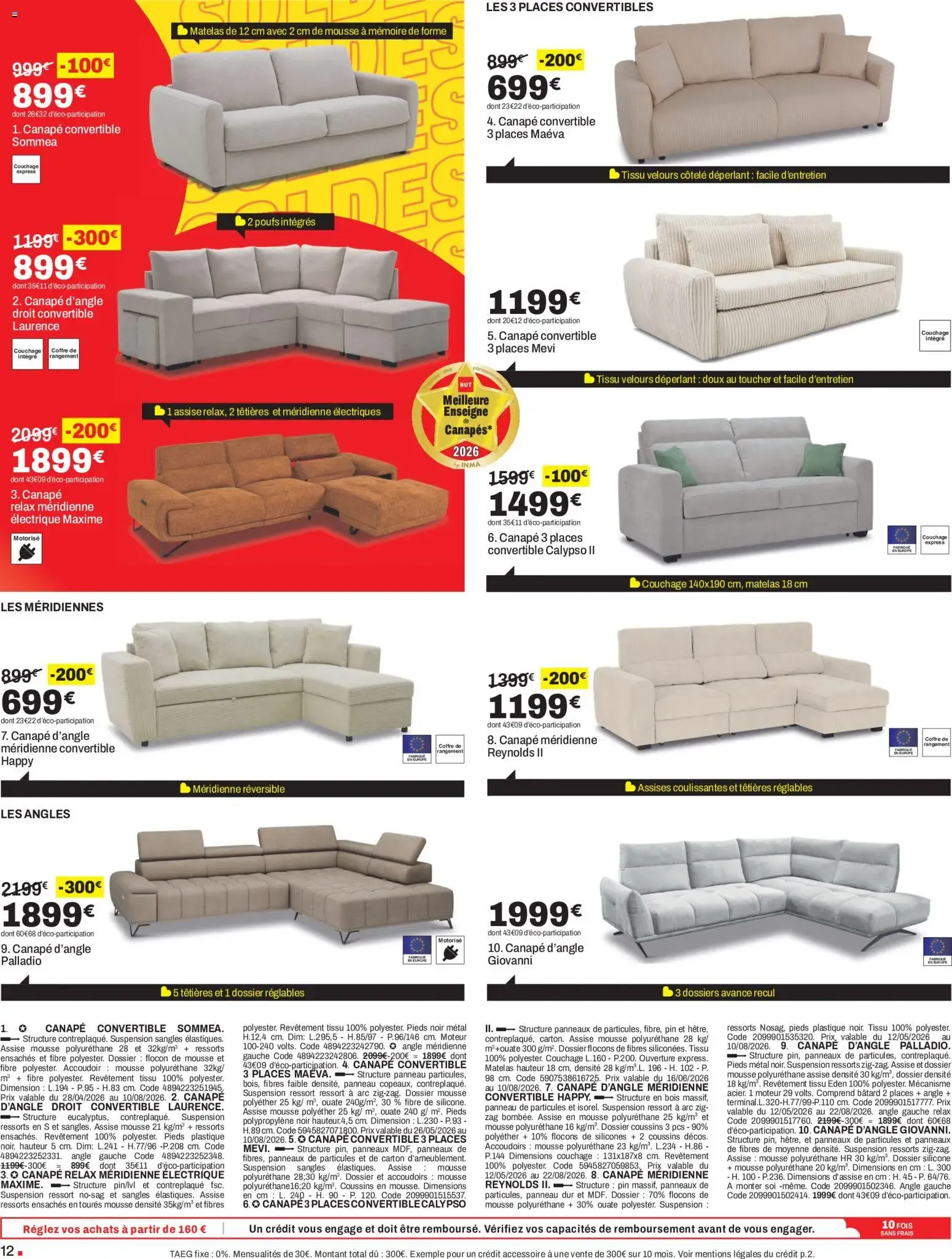 BUT Soldes du 23 juin au 27 juillet 2026 - Catalogue page 12