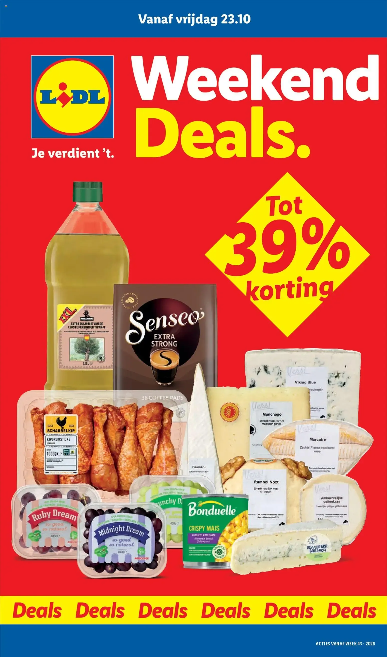 Weekend Deals van 23 oktober tot 25 oktober 2026 - Folder pagina 1